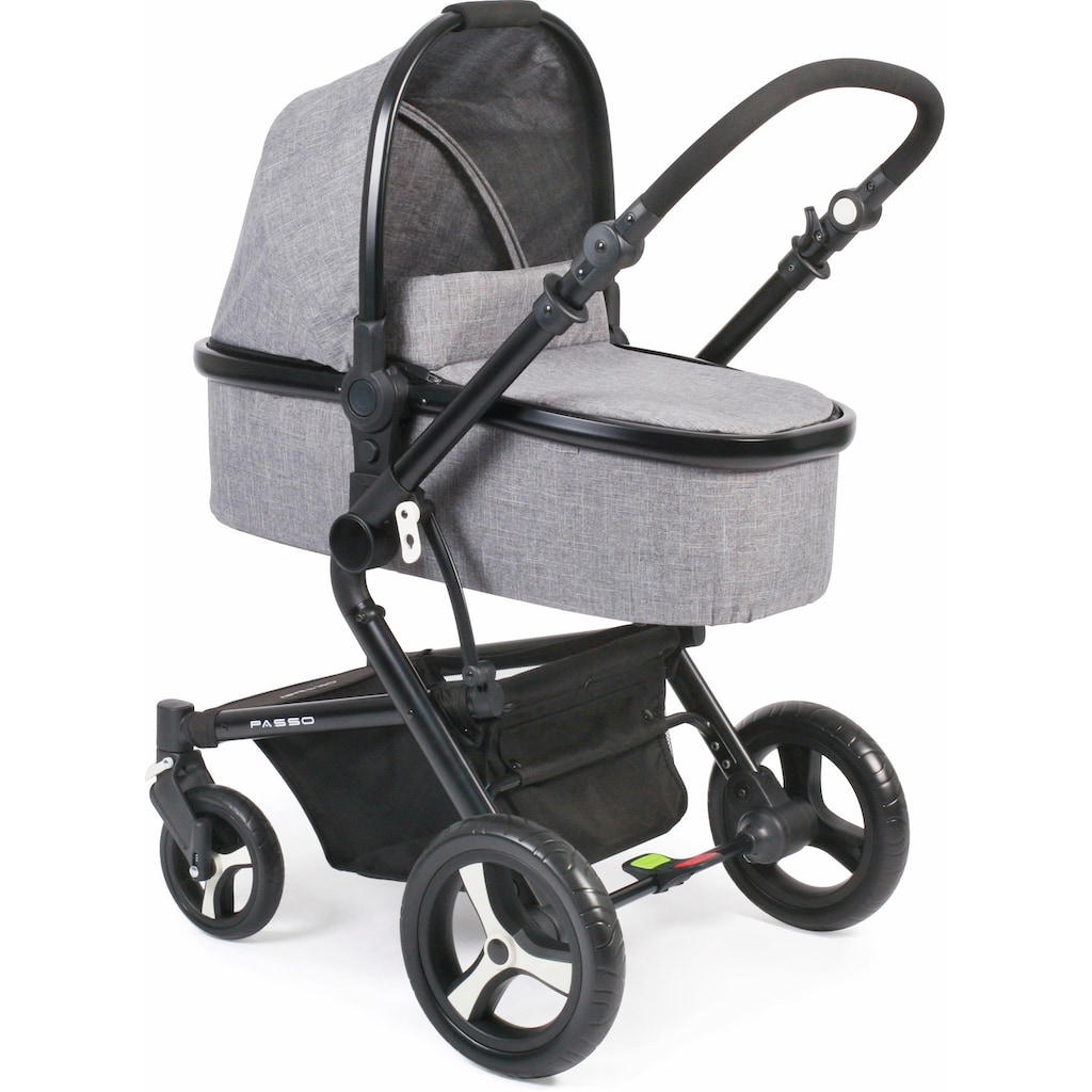 CHIC4BABY Kombi-Kinderwagen »Passo, grau«, 15 kg, ; Kinderwagen