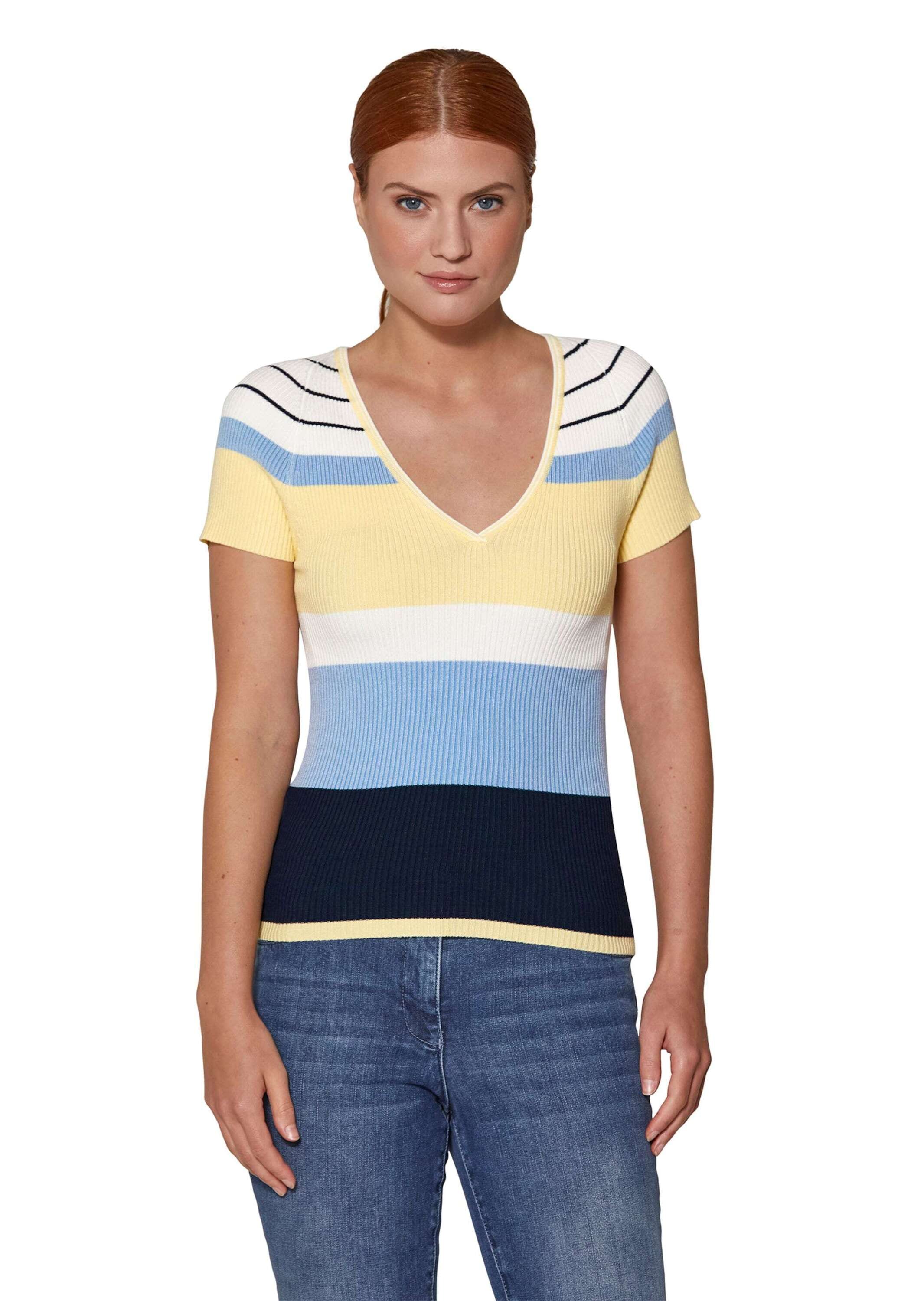 MADELEINE Longpullover »Pullover Streifen-Pullover aus softem Viskose-Mix«