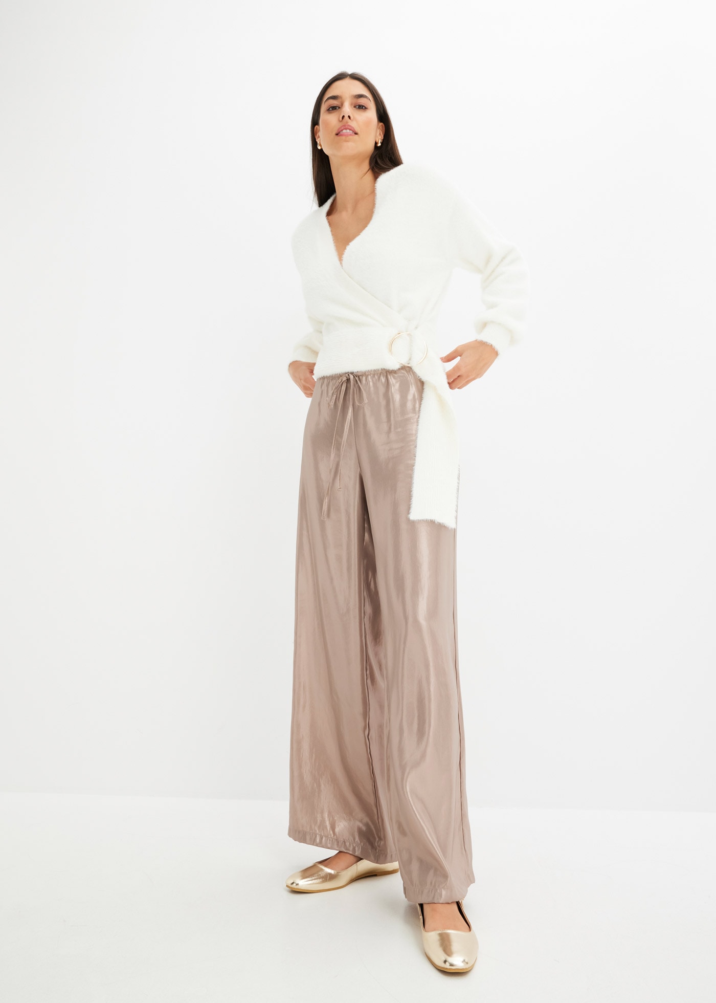 bonprix Wickelpullover