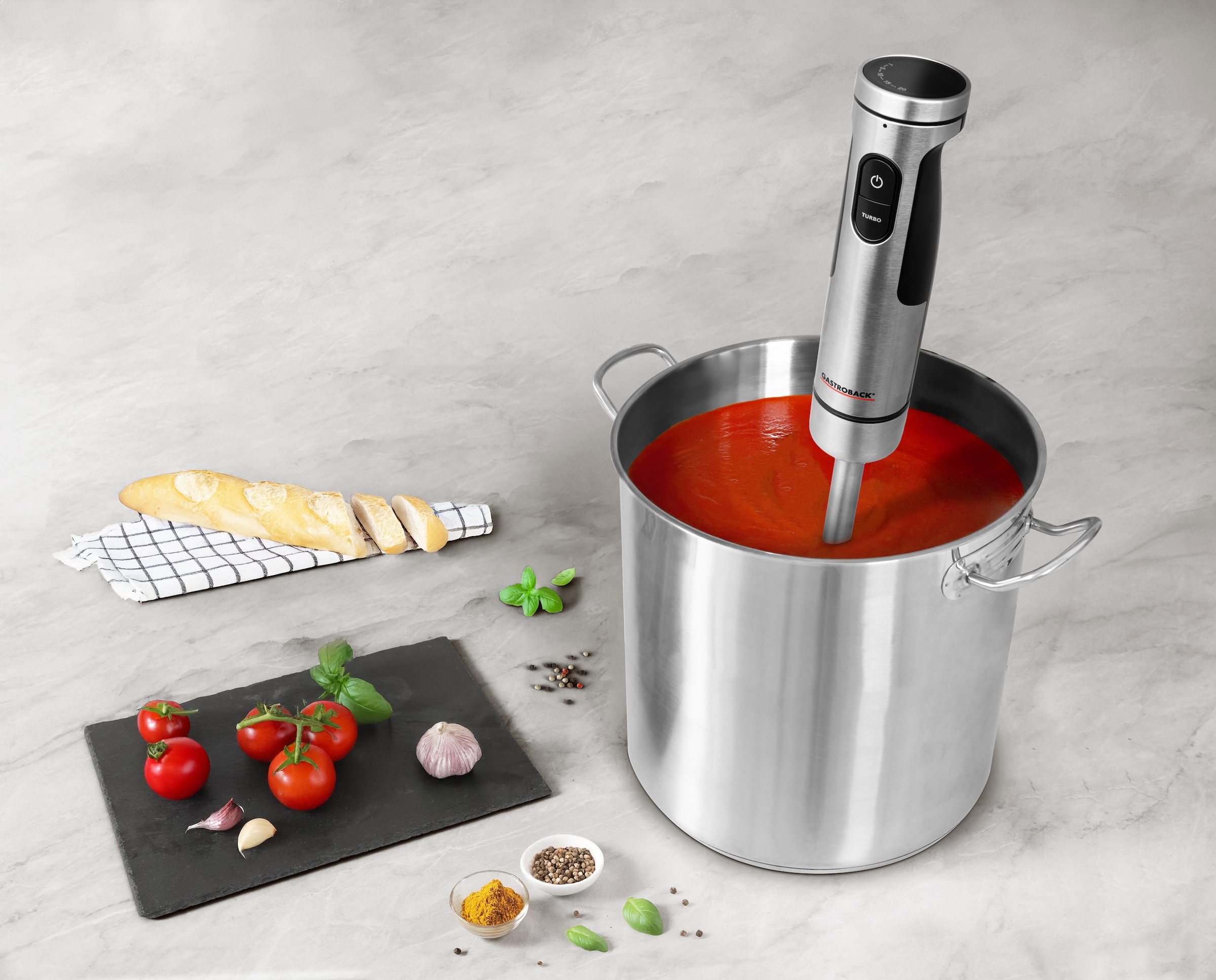 Gastroback Stabmixer »Powermix Stabmixer Professional 1.500W« 1500 W inkl. 5-teiligem Zubehör