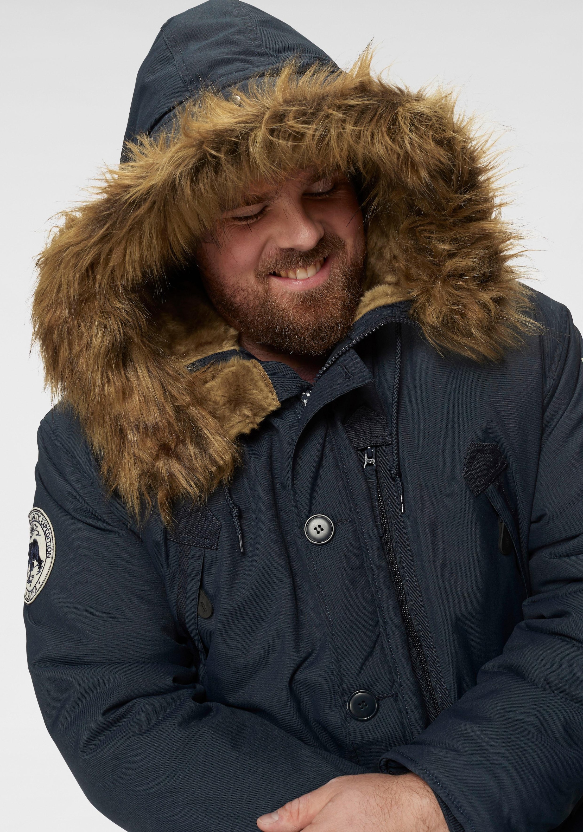 Alpha Industries Parka »POLAR JACKET«, mit Kapuze