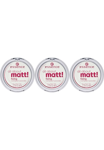 Essence Puder »all about matt! fixing compact powder«, (Set, 3 tlg.) kaufen