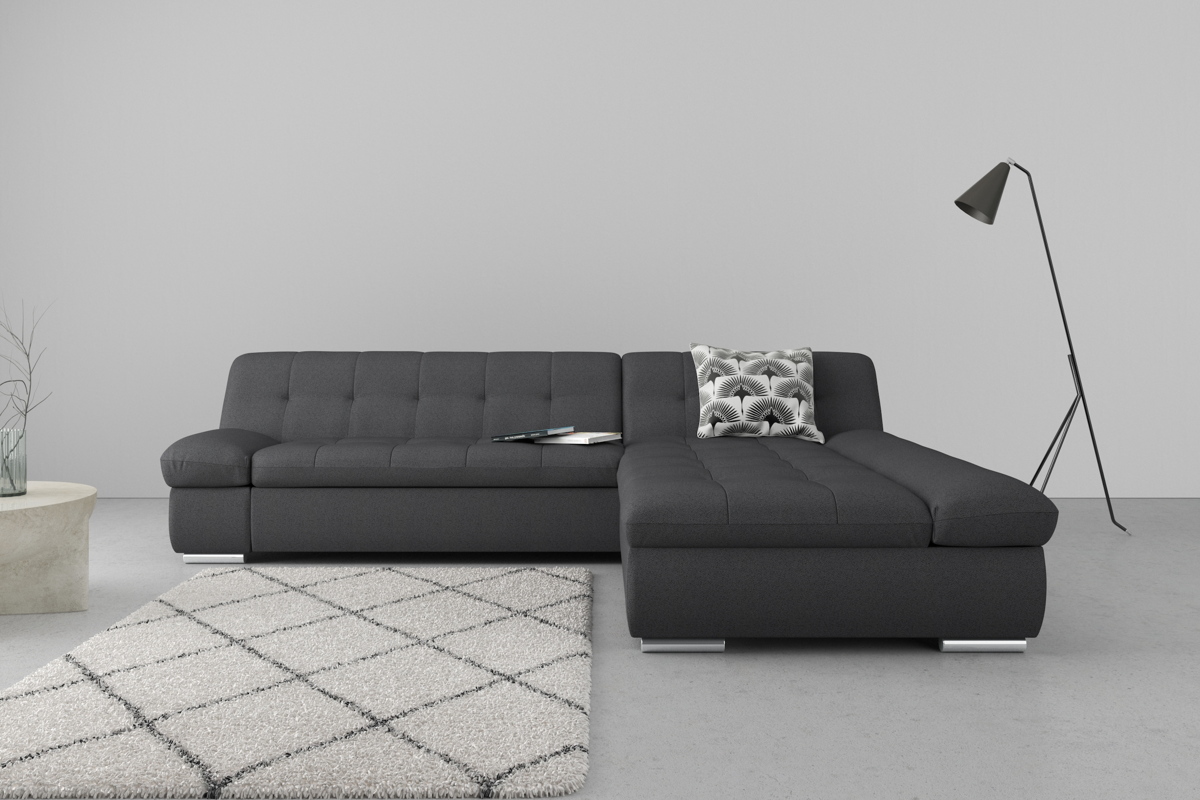 DOMO collection Ecksofa »Mona L-Form«, wahlweise mit Bettfunktion
