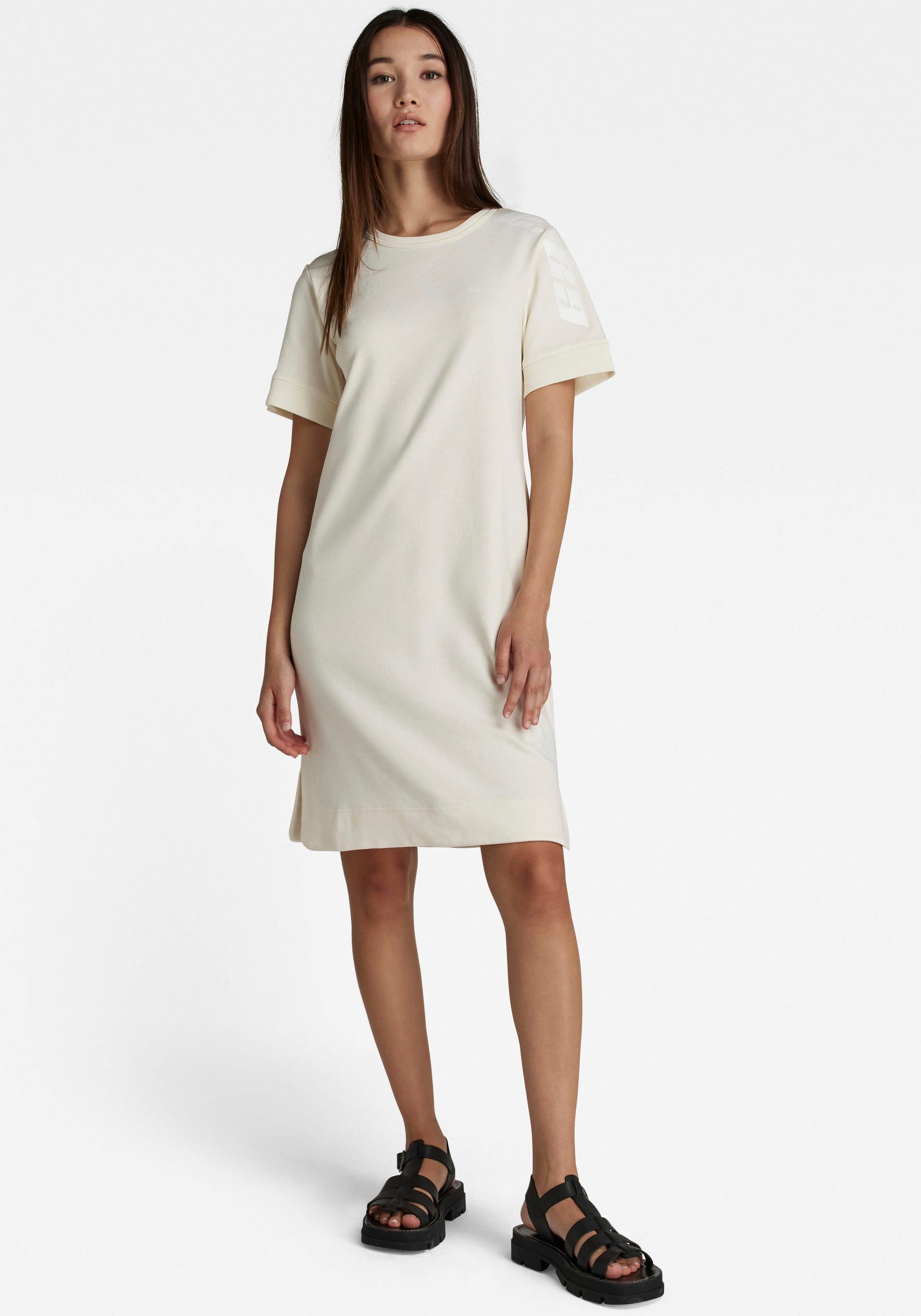 G-Star RAW Jerseykleid »Kleid Gel print dress s\s«, mit Logodruck auf der Brust und am... kaufen