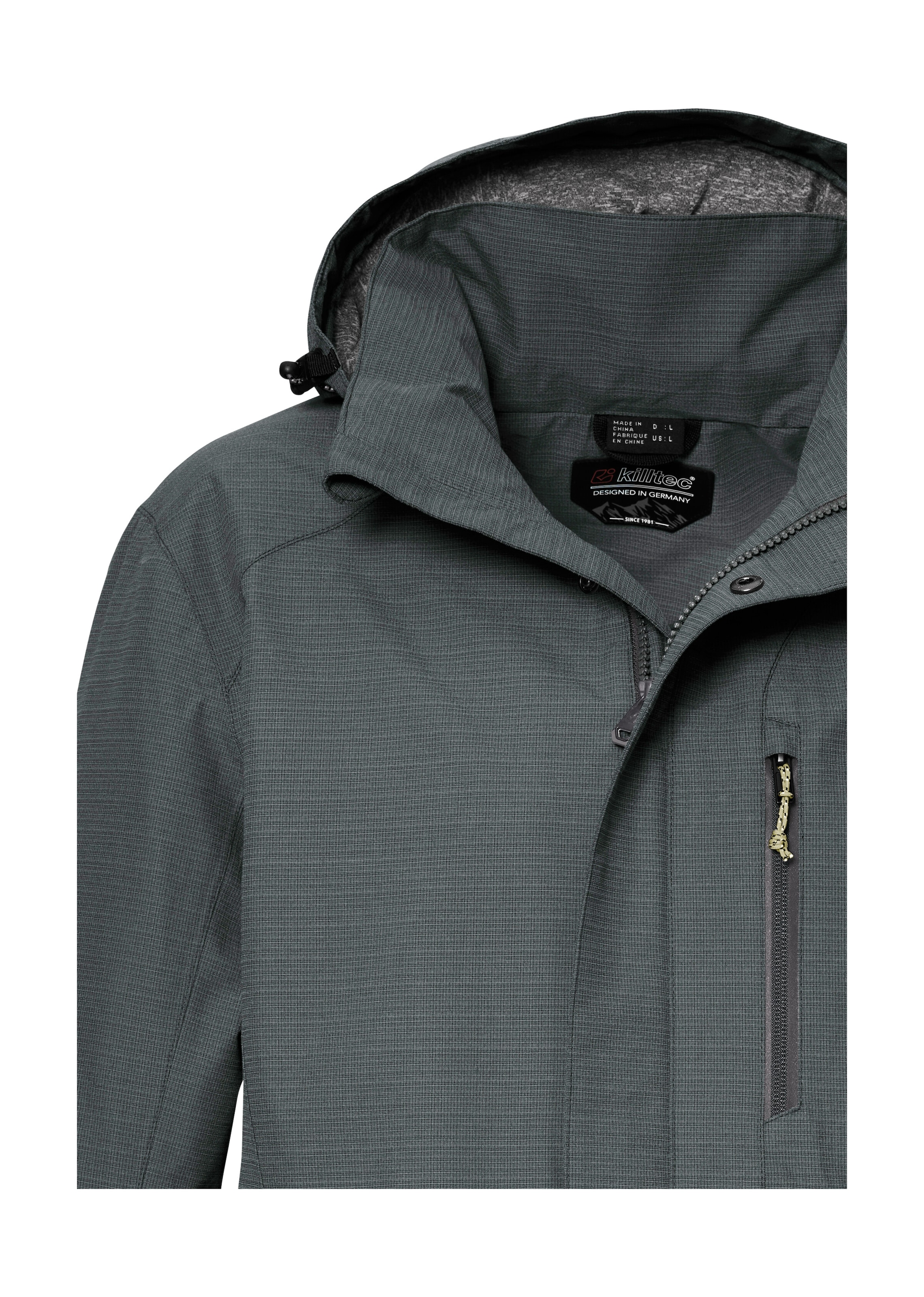 Killtec Funktionsjacke »KOS 256 MN JCKT« Wasser- und winddichte Herrenjacke, atmungsaktiv, abnehmbare Kapuze