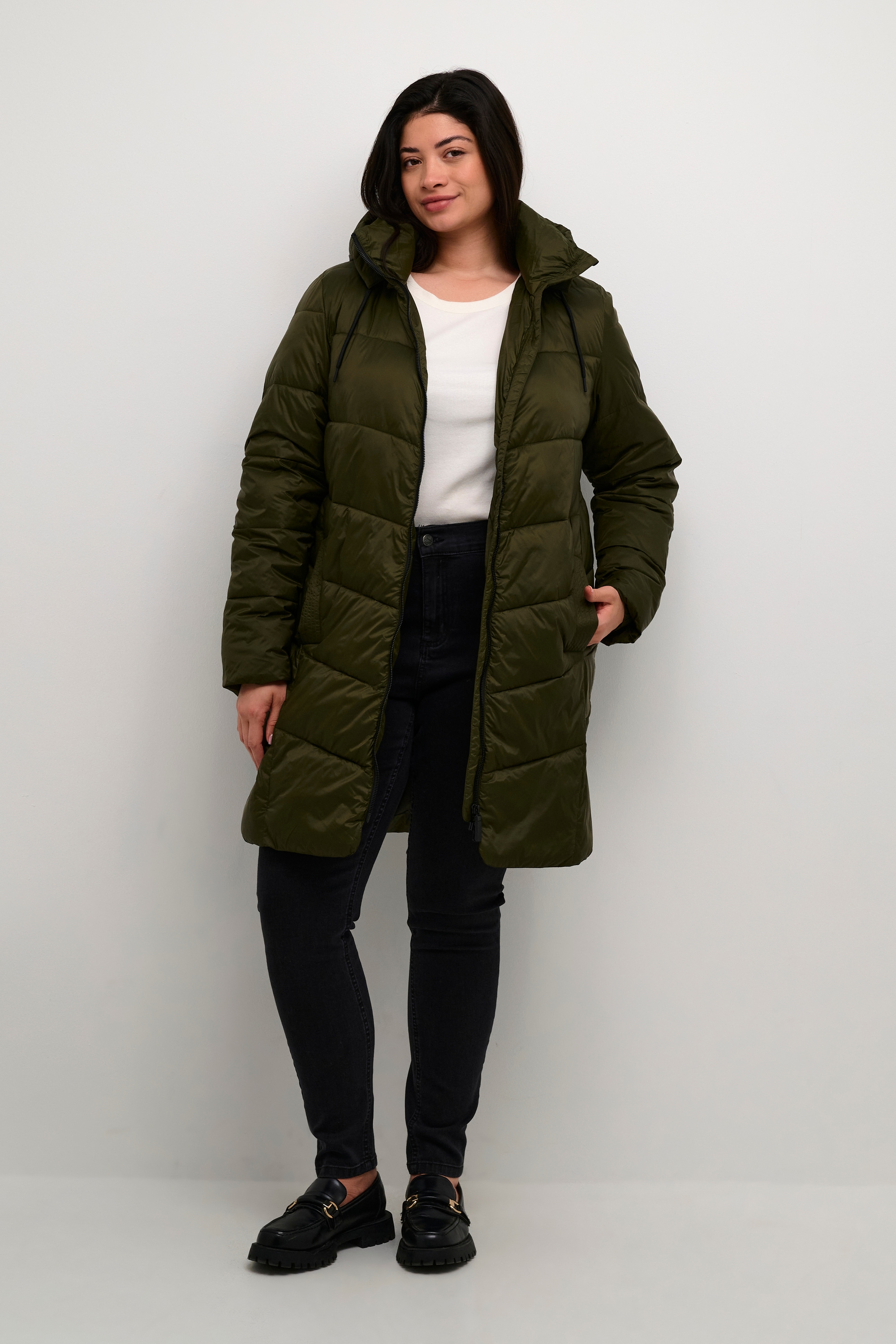 KAFFE Curve Wintermantel »KAFFE Curve Jacke KCsusanna«
