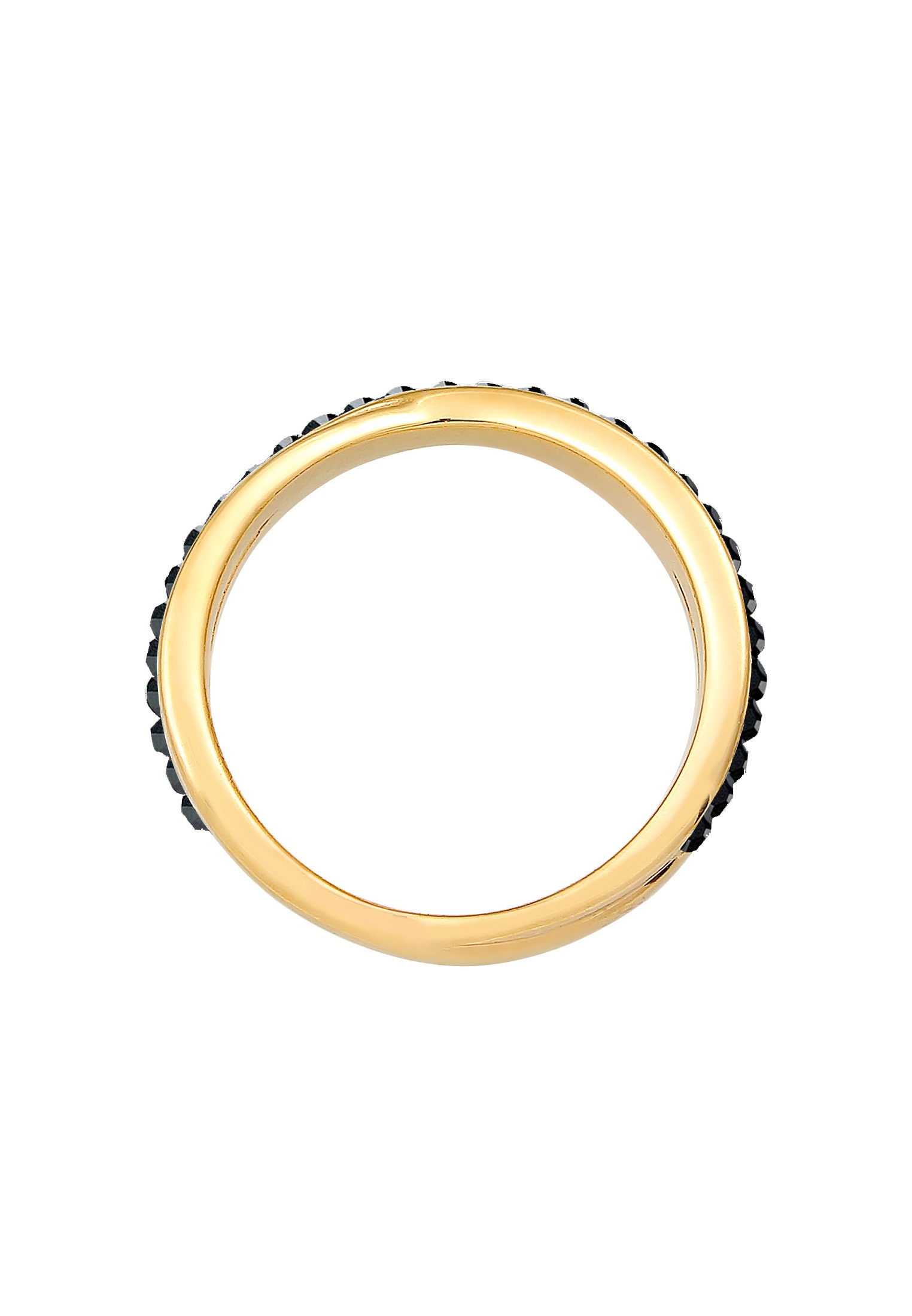 Elli Silberring »Ring Wickelring Zart 925 Silber, mit Kristallen von Swarovski®«