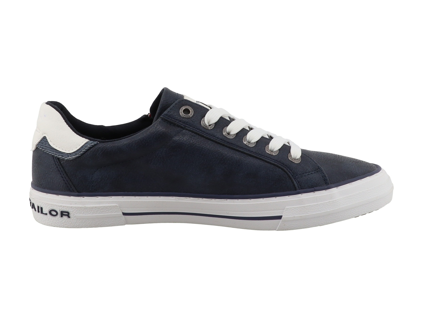 TOM TAILOR Sneaker  Freizeitschuh, Halbschuh, Schnürschuh mit Außen-Reißverschluss