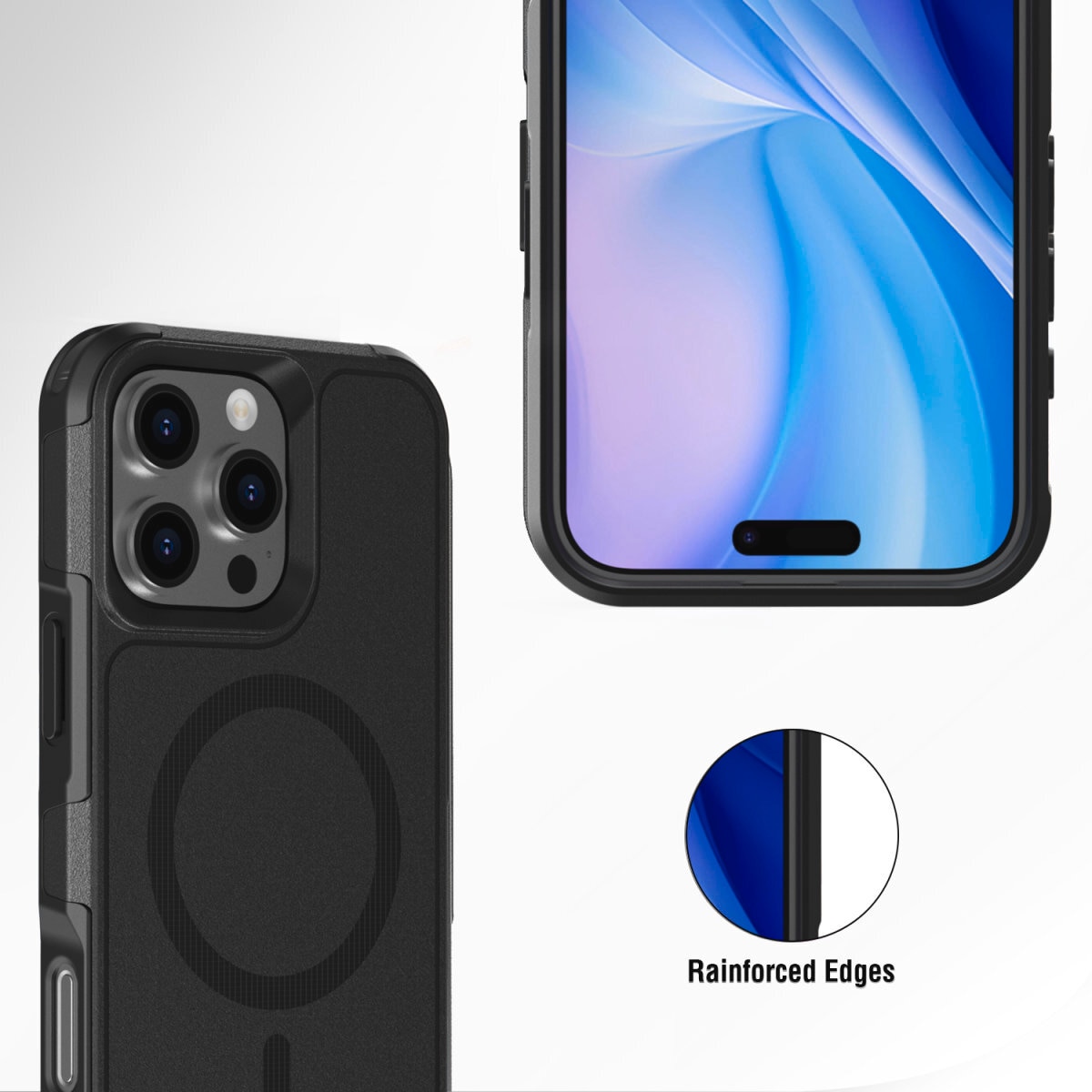 4smarts Handyhülle »Defend Case für Apple iPhone 16 Pro«, Backcover, Schutzhülle, Handyschutzhülle, Case, Schutzcase, stoßfest