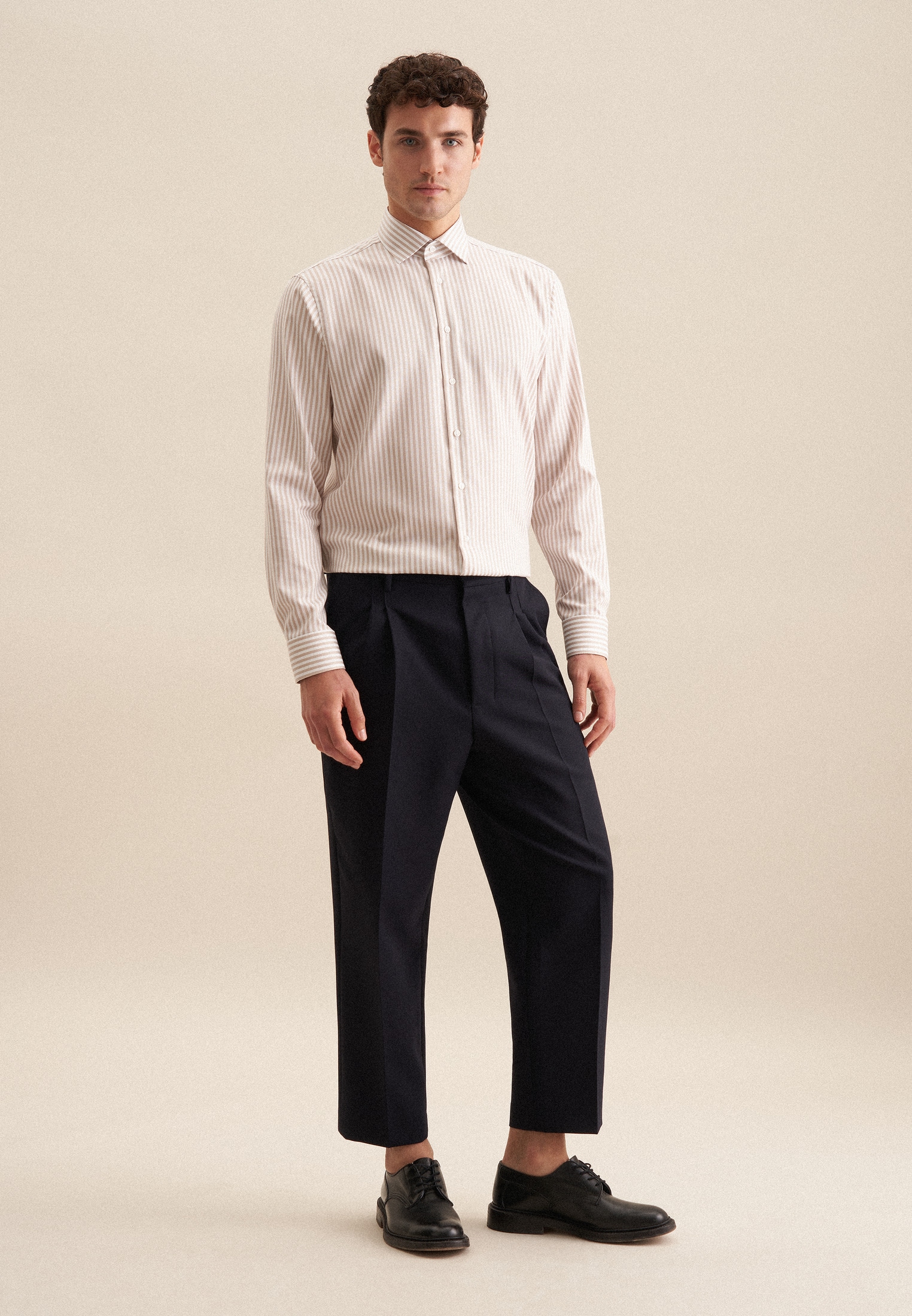 seidensticker Businesshemd »Schwarze Rose« Regular 1/1 Kentkragen Gestreift