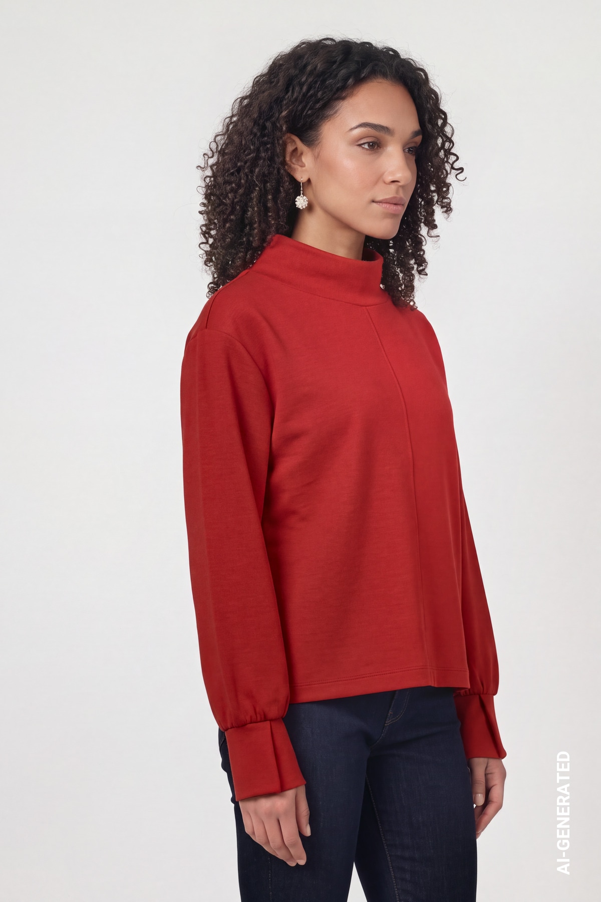 Monari Sweatshirt »Sweatshirt Basic Uni«, Regular fit mit Stehkragen
