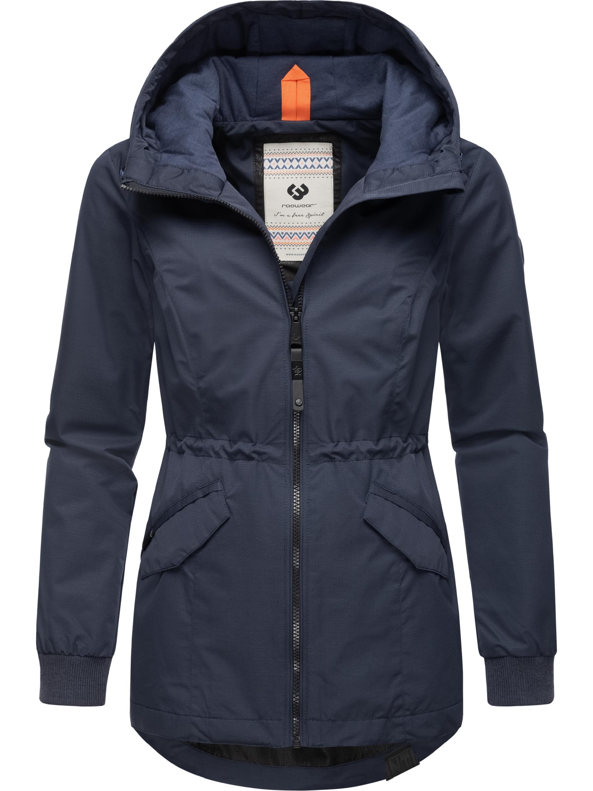 Ragwear Outdoorjacke »Übergangsjacke Dowey Tech«, mit Kapuze, stylische wasserdichte Übergangsjacke mit großer Kapuze