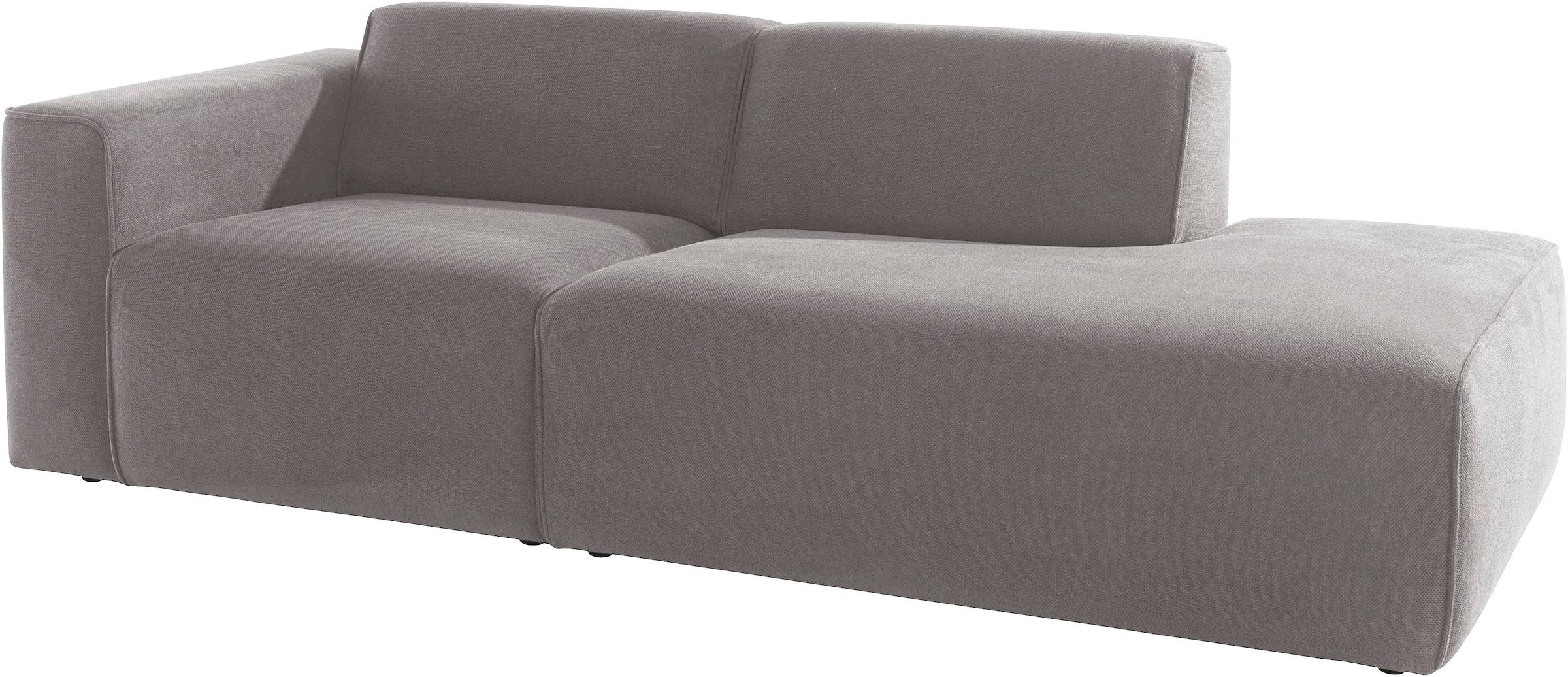 andas 2-Sitzer »Noord mit Kedernaht, Breite 227 cm«, Cord, Struktur, Webstoff, mit Wellenunterfederung, Massivholzrahmen