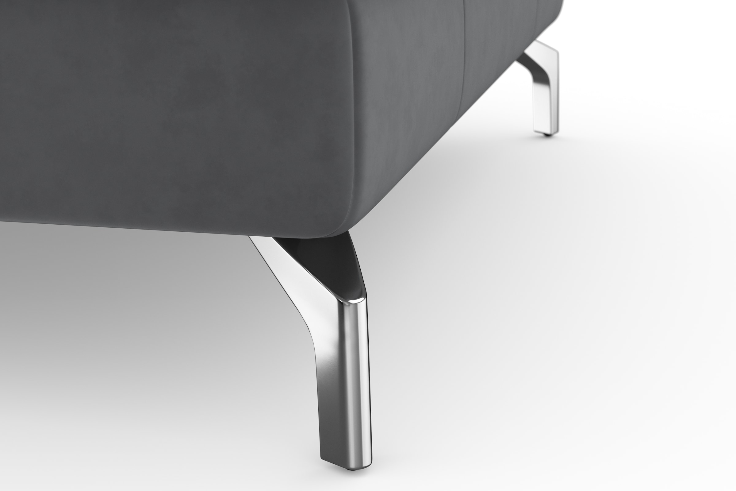 sit&more Ecksofa »Bendigo L-Form« inklusive Sitztiefenverstellung, Bodenfreiheit 12 cm, in 2 Fußfarben