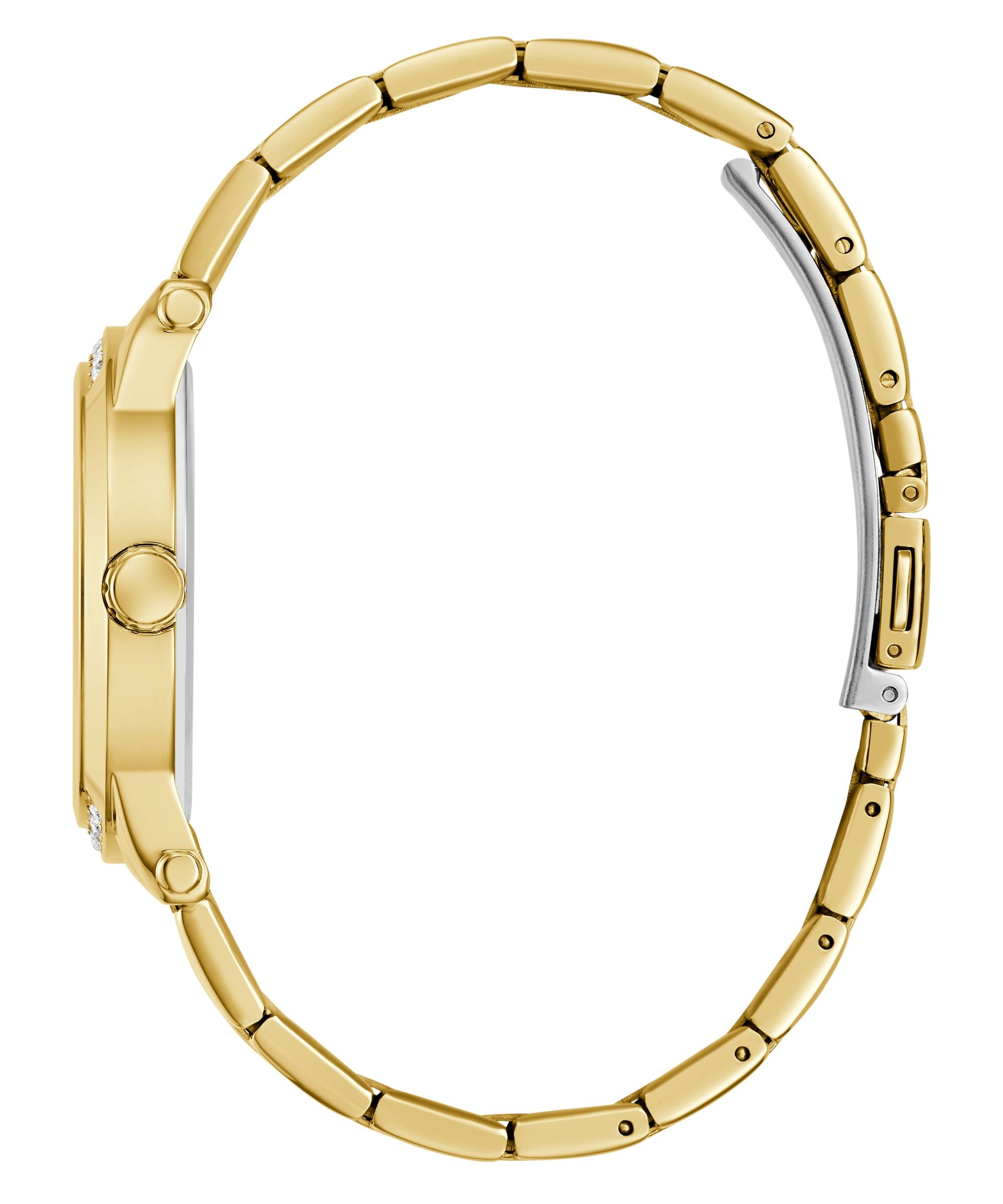 Guess Quarzuhr »GUESS-ANNETTE« Armbanduhr, Damenuhr, Edelstahlarmband, analog