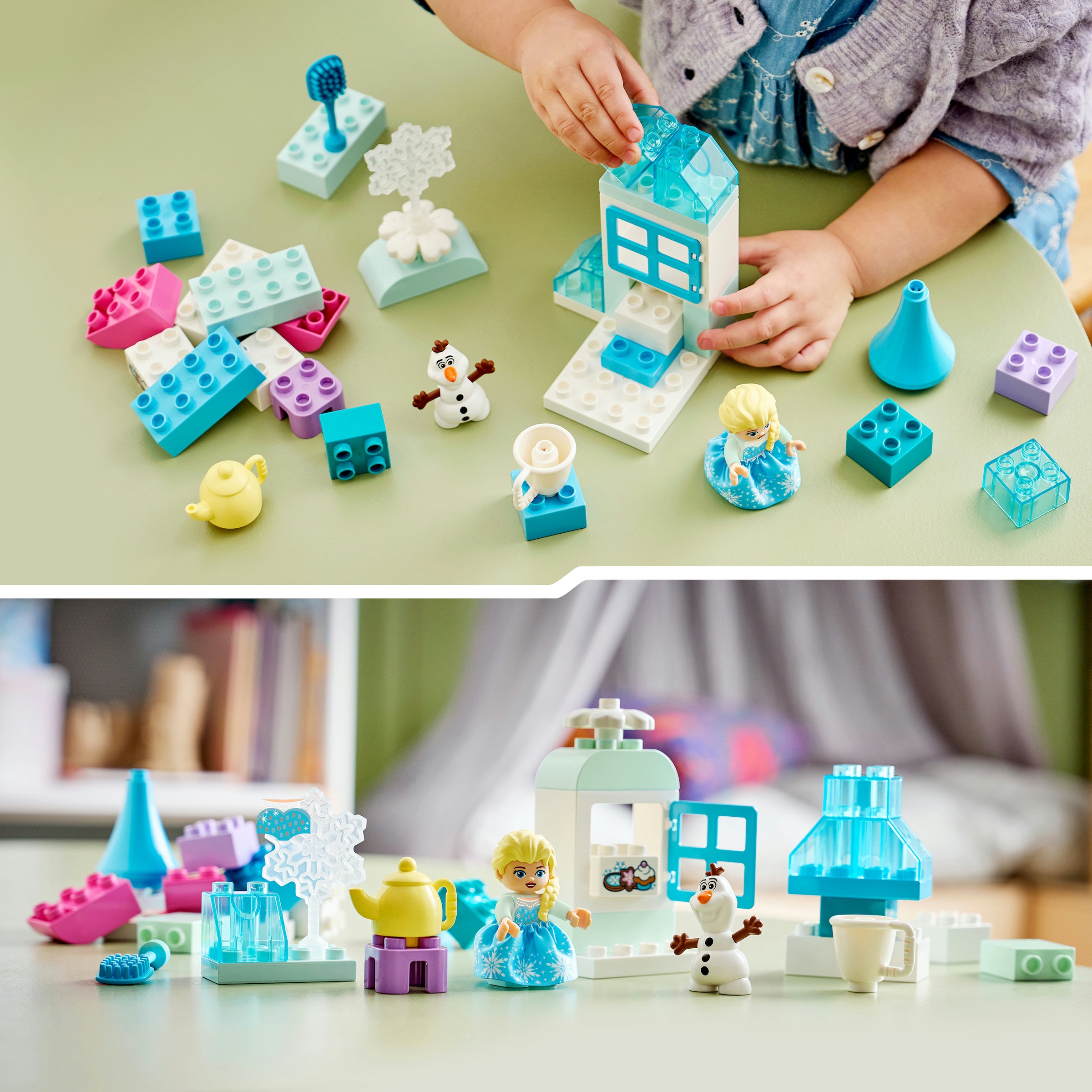 LEGO® Konstruktionsspielsteine »Frozen Kreativbox mit Elsa und Olaf (10462), LEGO DUPLO Disney« Made in Europe