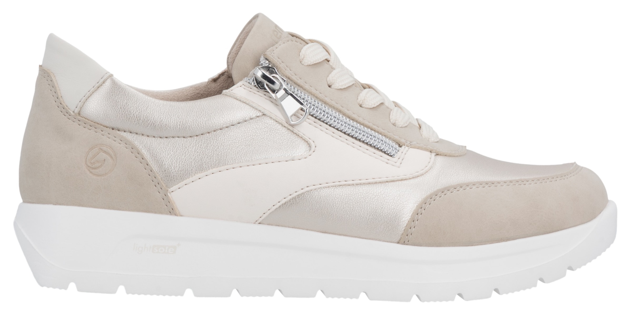 Remonte Keilsneaker  Schnürschuh, Halbschuh, Casual-Sneaker mit seitlichem Reißverschluss