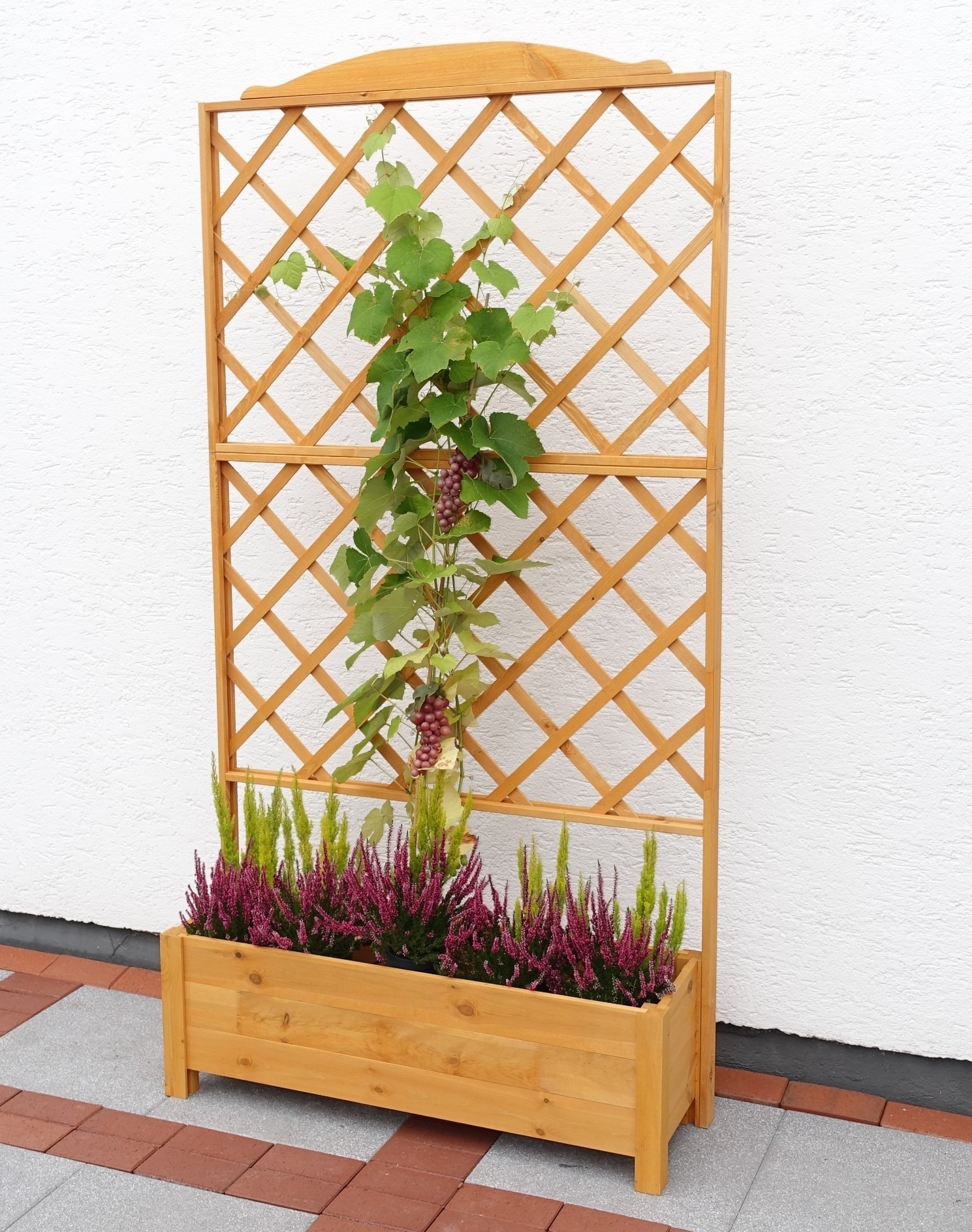promadino Spalier mit Pflanzkasten, BxTxH: 110x32x210 cm