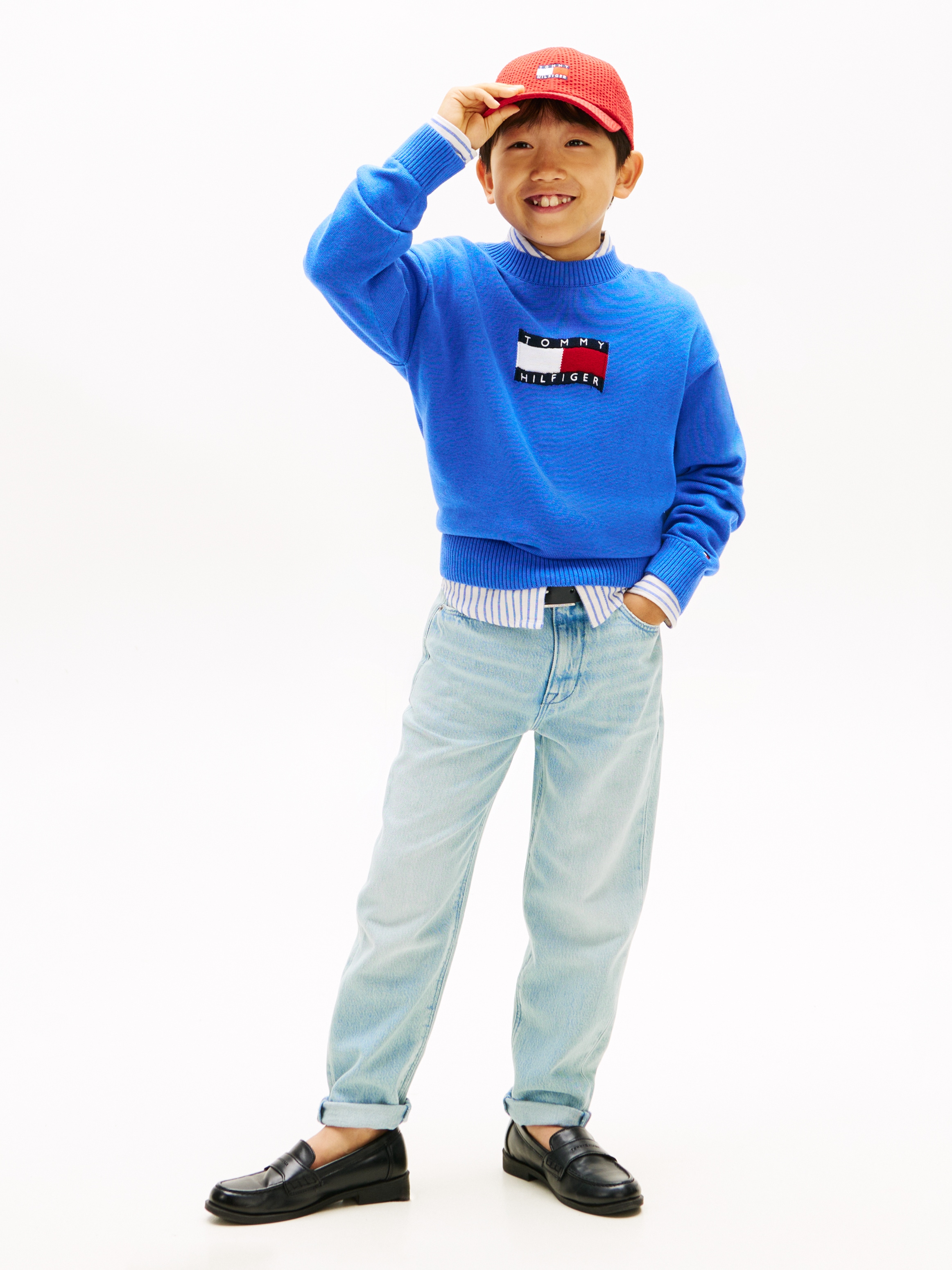 Tommy Hilfiger 5-Pocket-Jeans »ARCHIVE LIGHT BLUE JEANS« Kinder bis 16 Jahre, mit Fade-Effekt, regular fit