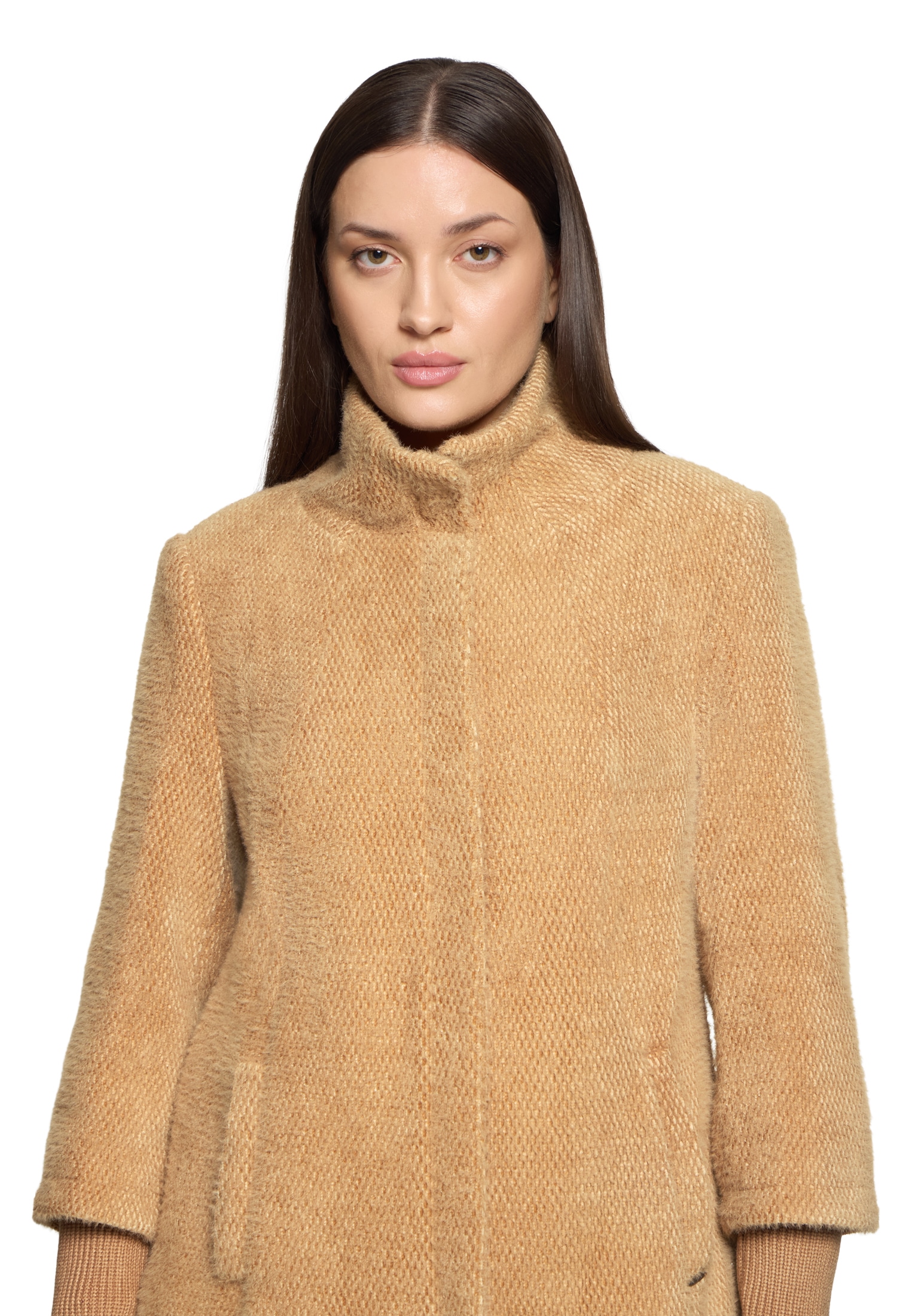 Betty&Co Plüschjacke »Kuscheljacke mit Rippbündchen«