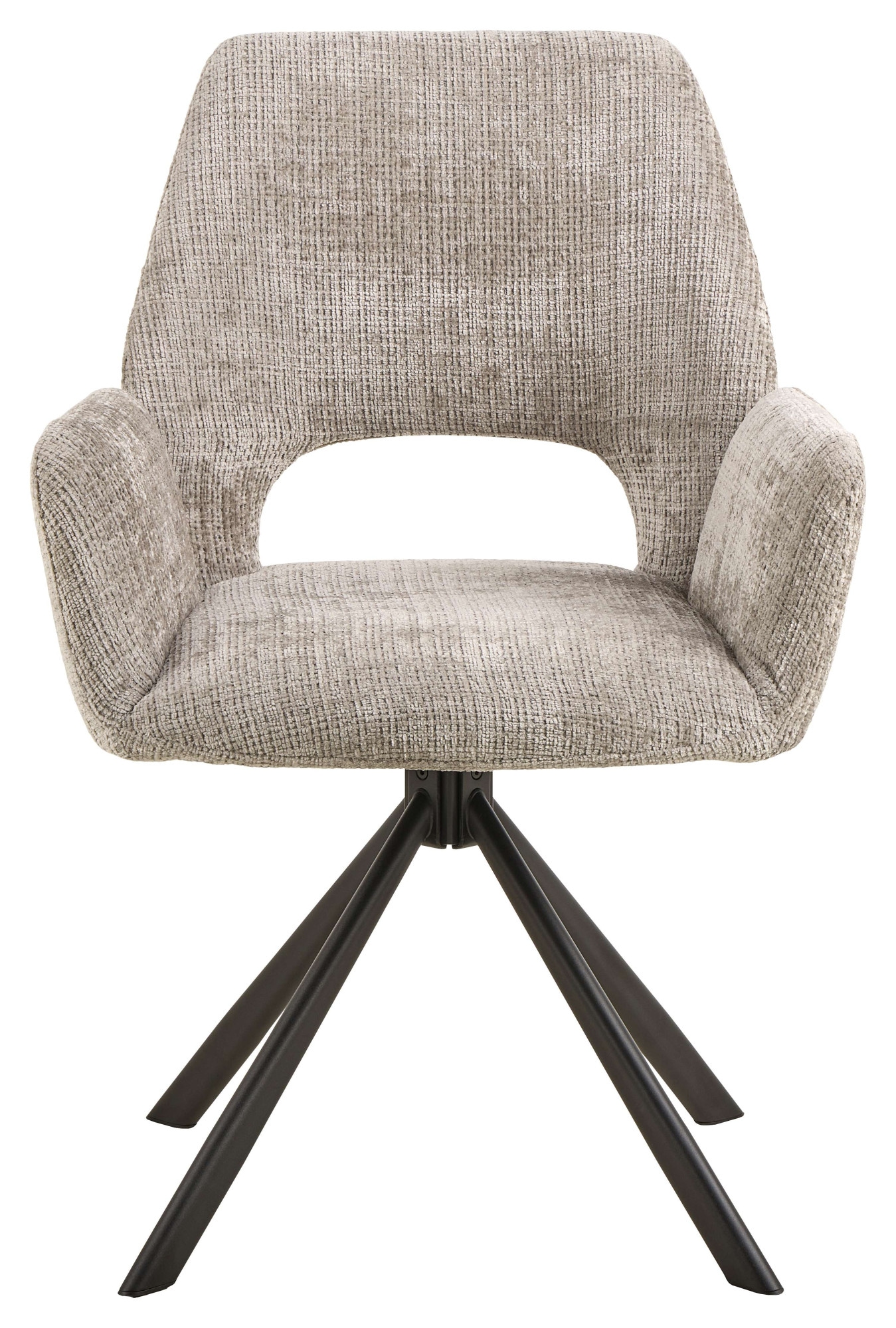 ACTONA GROUP Esszimmerstuhl »Graham, Polsterstuhl, Stuhl mit Polsterung« (Set) 2 Stk.Stoff, dekorativer Cut-Out, Drehfunktion, 4-Stern-Gestell, FSC™