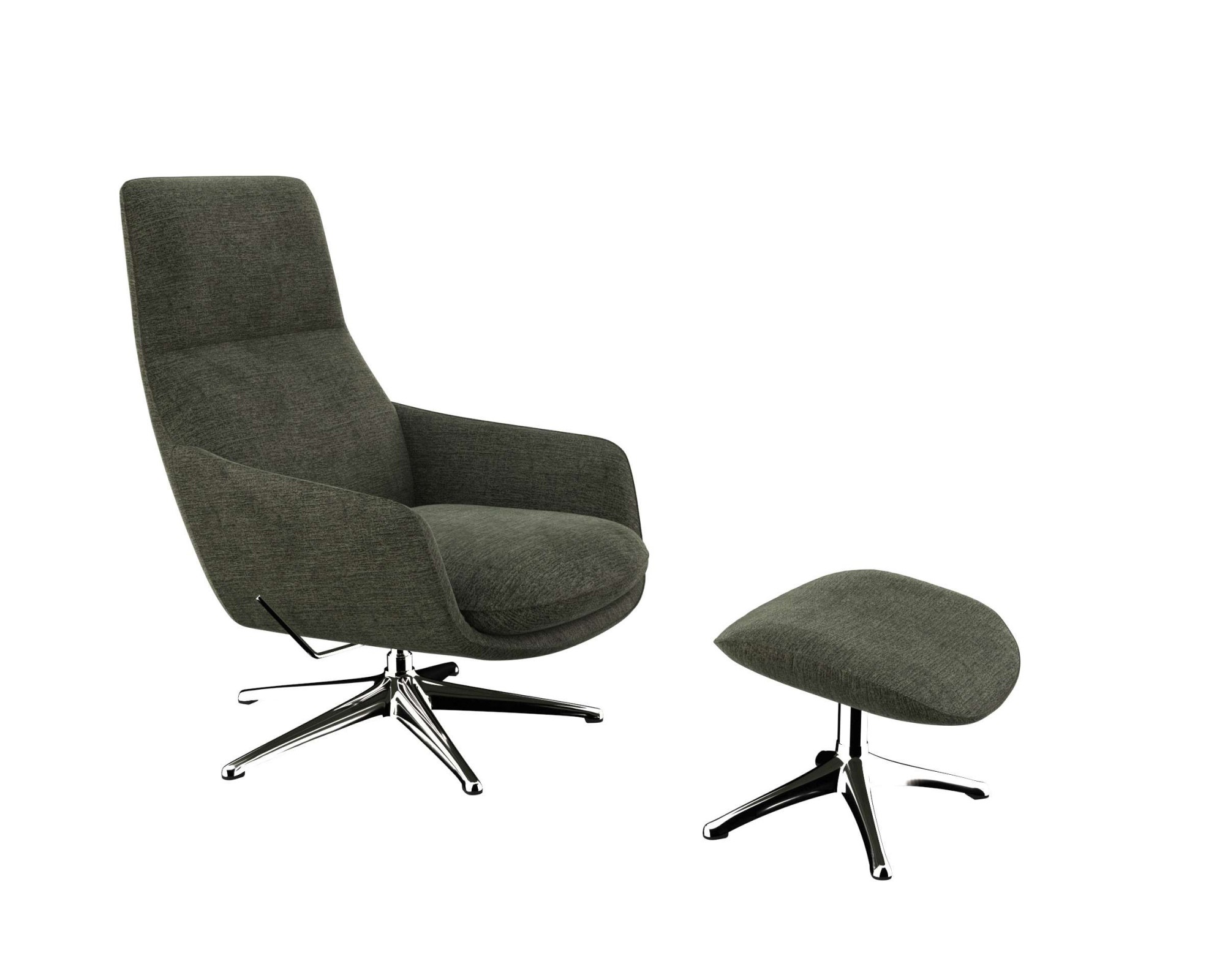 FLEXLUX Drehsessel »Marinella, Relaxsessel, TV-Loungesessel, Polstersessel,«, Liegefunktion, drehbar, Fuß Alu, OTTOs Choice
