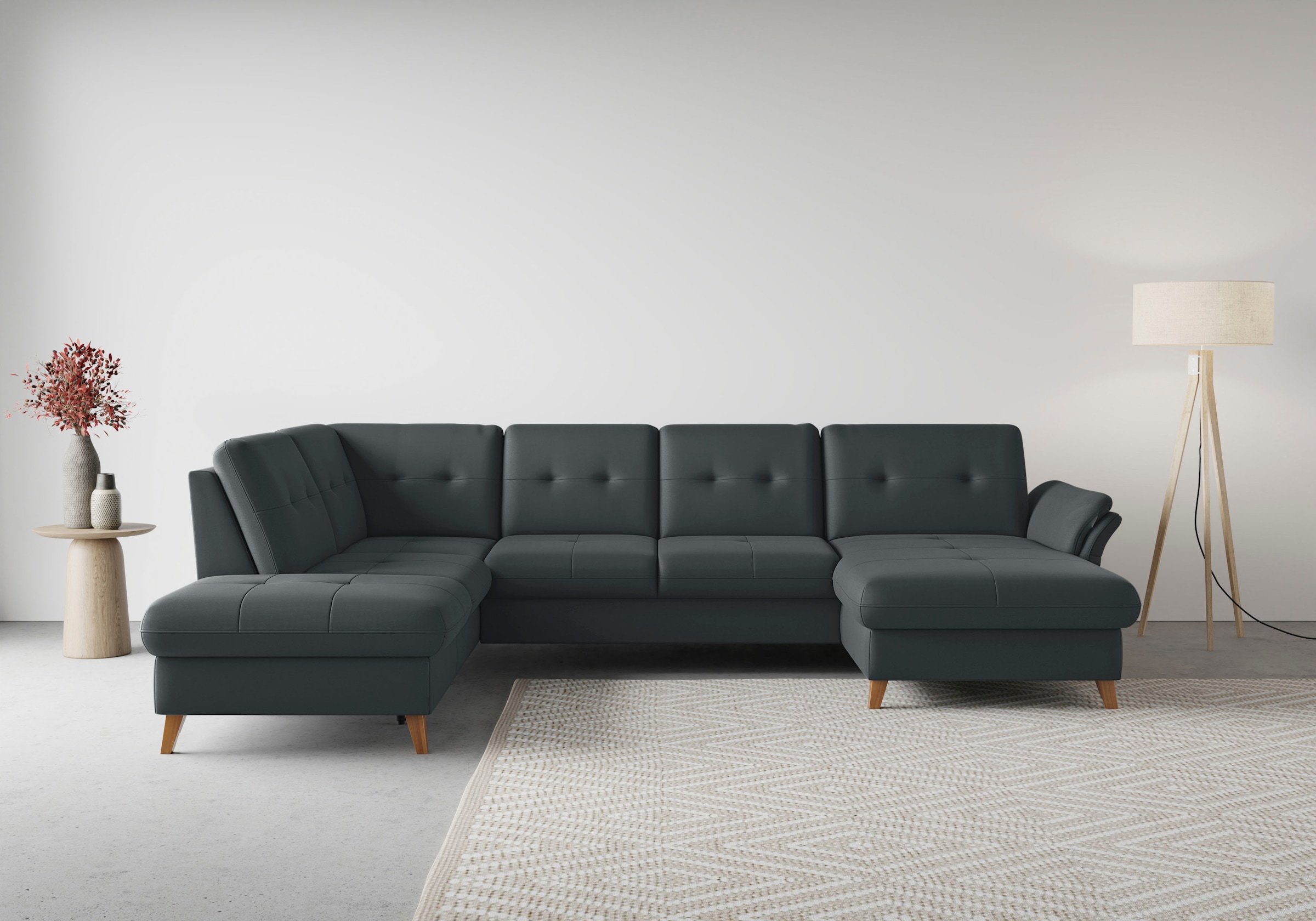 sit&more Wohnlandschaft »Göteborg« inkl. Sitztiefenverstellung, wahlweise mit Bettfunktion & Bettkasten