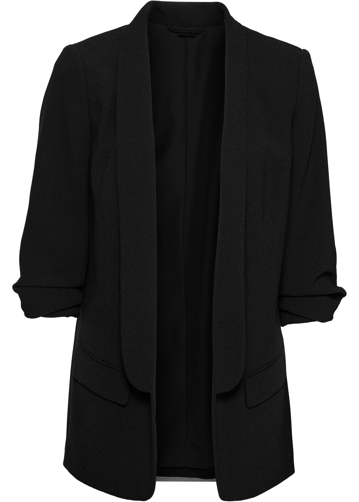 bonprix Longblazer festlicher Stil, taillierte Passform, aus Polyester und Elasthan