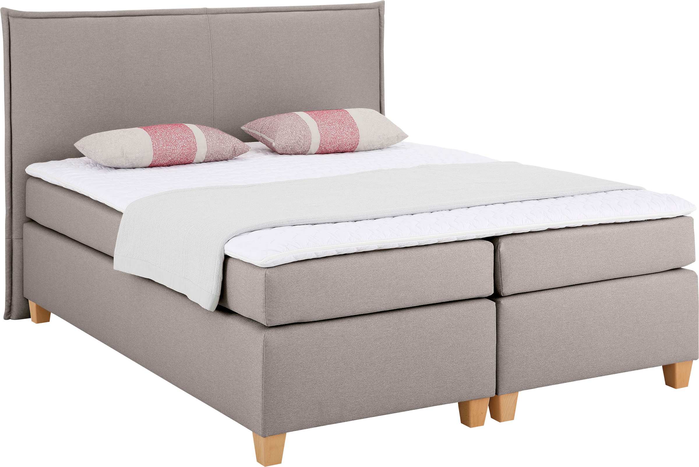Home affaire Boxspringbett »Houssay«, inkl. Topper, 5 Breiten, 2 Härtegraden auch in Überlänge 220 cm