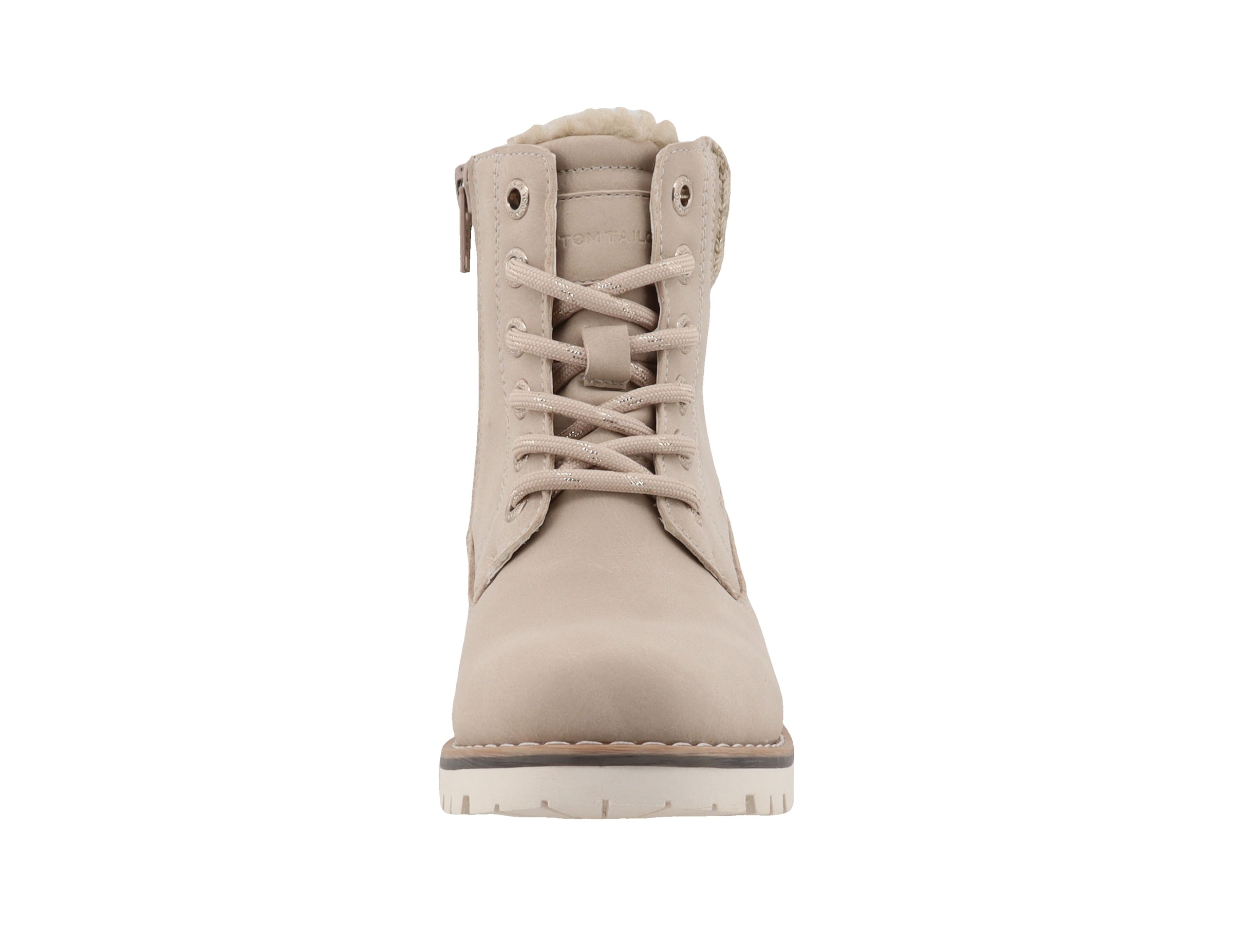 TOM TAILOR Winterboots  , Blockabsatz, Schnürboots, Schnürstiefelette mit Innenreißverschluss
