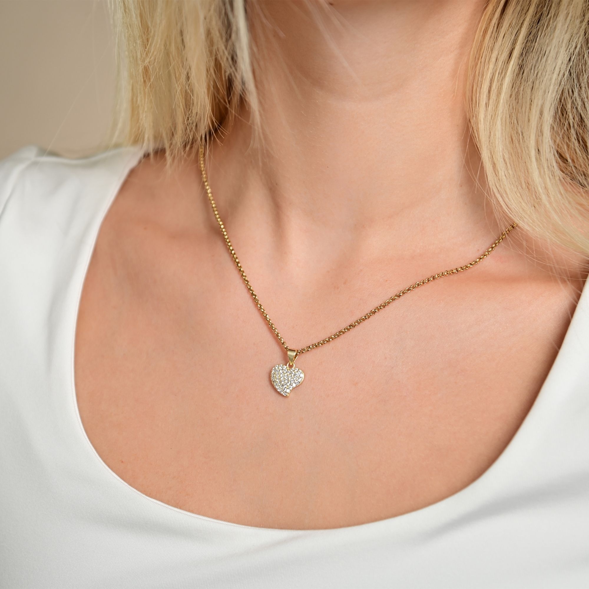 Adelia´s Herzanhänger »Damen Anhänger ¿ Herz Herzanhänger aus 925 Silber mit Zirkonia«