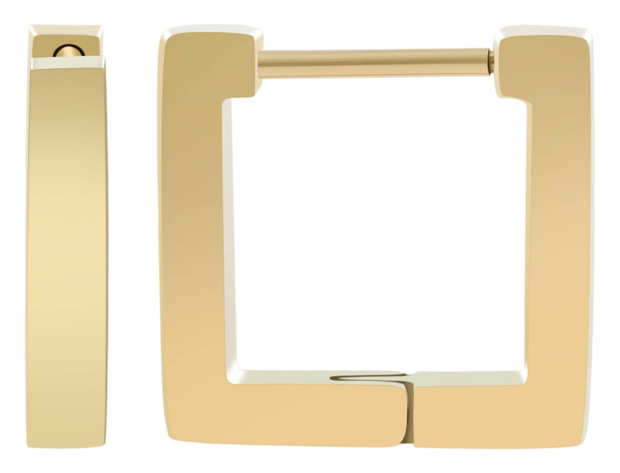 Adelia´s Paar Creolen »Damen Ohrringe ¿ Klappcreole aus Edelstahl«