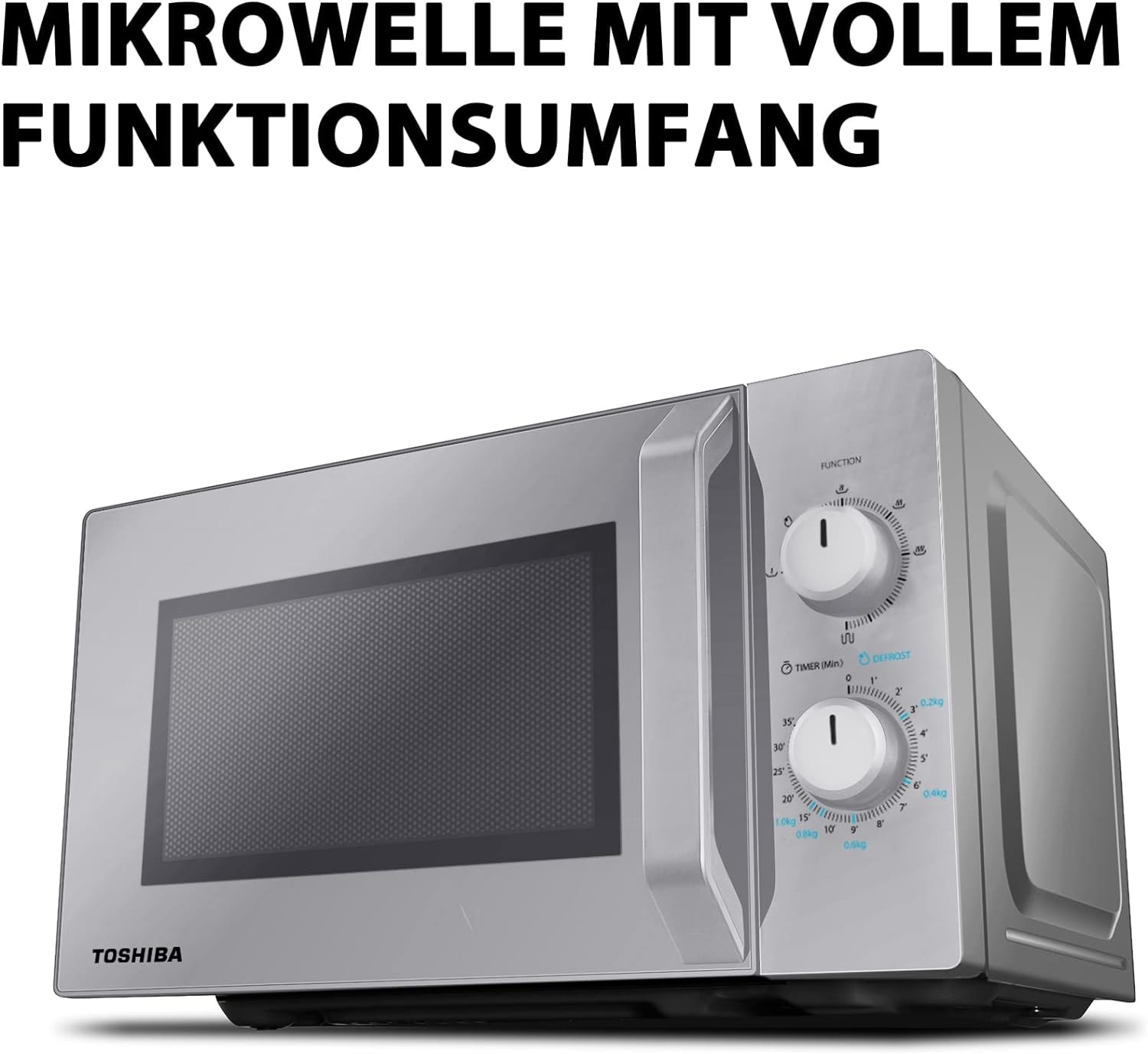 Toshiba Mikrowelle »MW2-MG20PF(SL)«, Mikrowelle-Grill, mit Grill