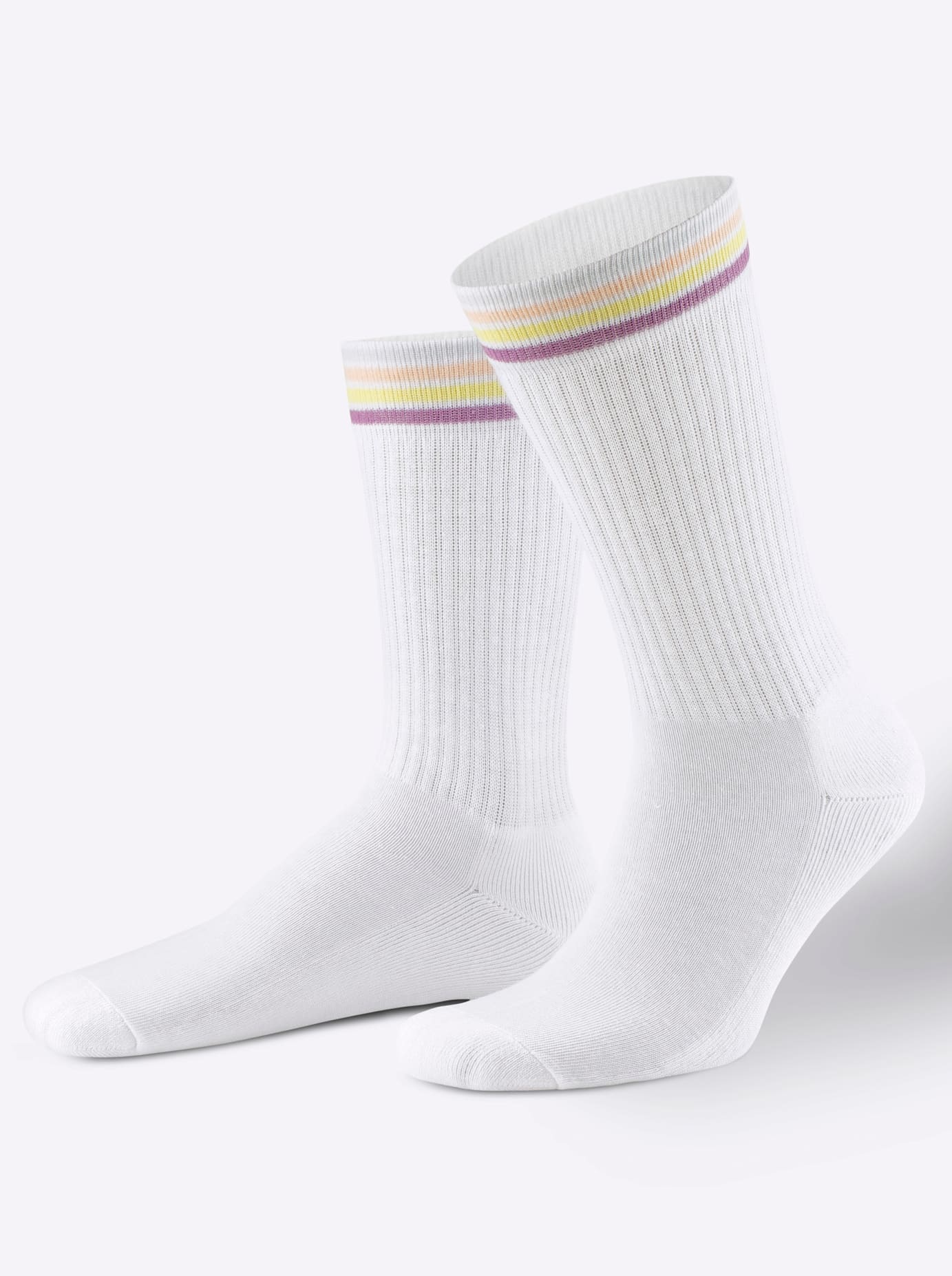 Wäschepur Damen Socken 3 Paar tlg. in weiß, Größe 2