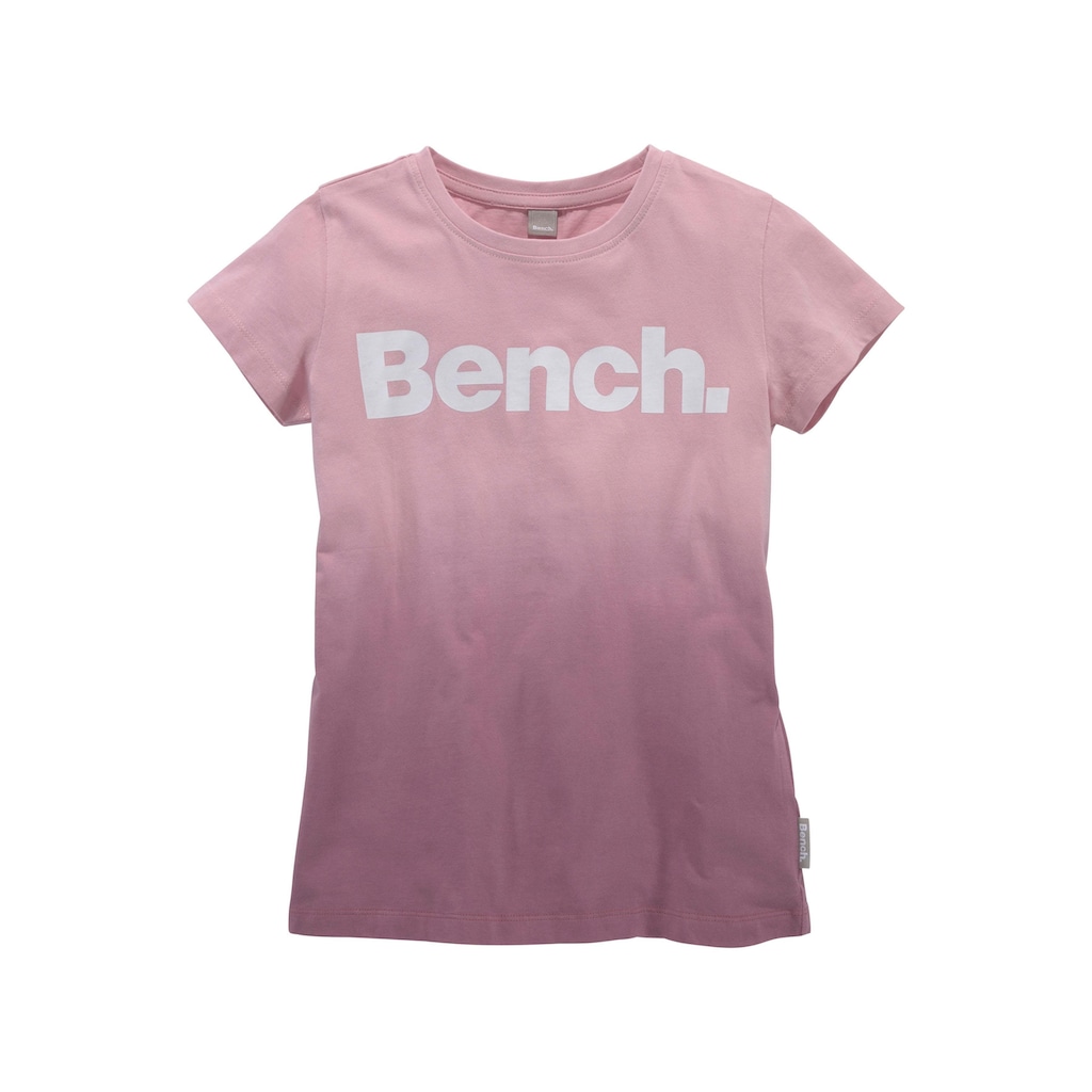 Bench. T-Shirt, mit modischem Farbverlauf und Logodruck