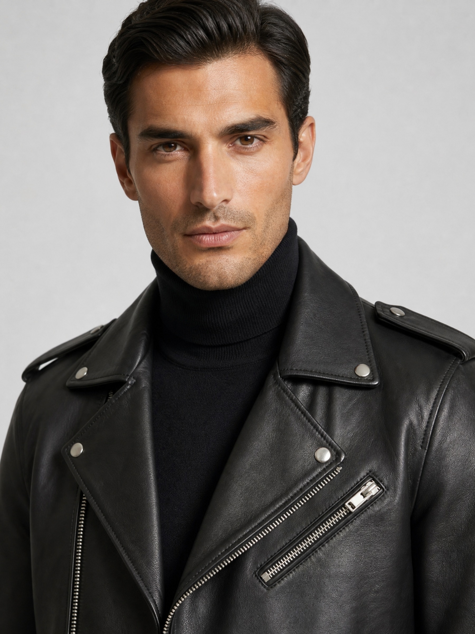 RICANO Bikerjacke »Lederjacke Marco« ohne Kapuze Handgefertigt aus echtem Leder