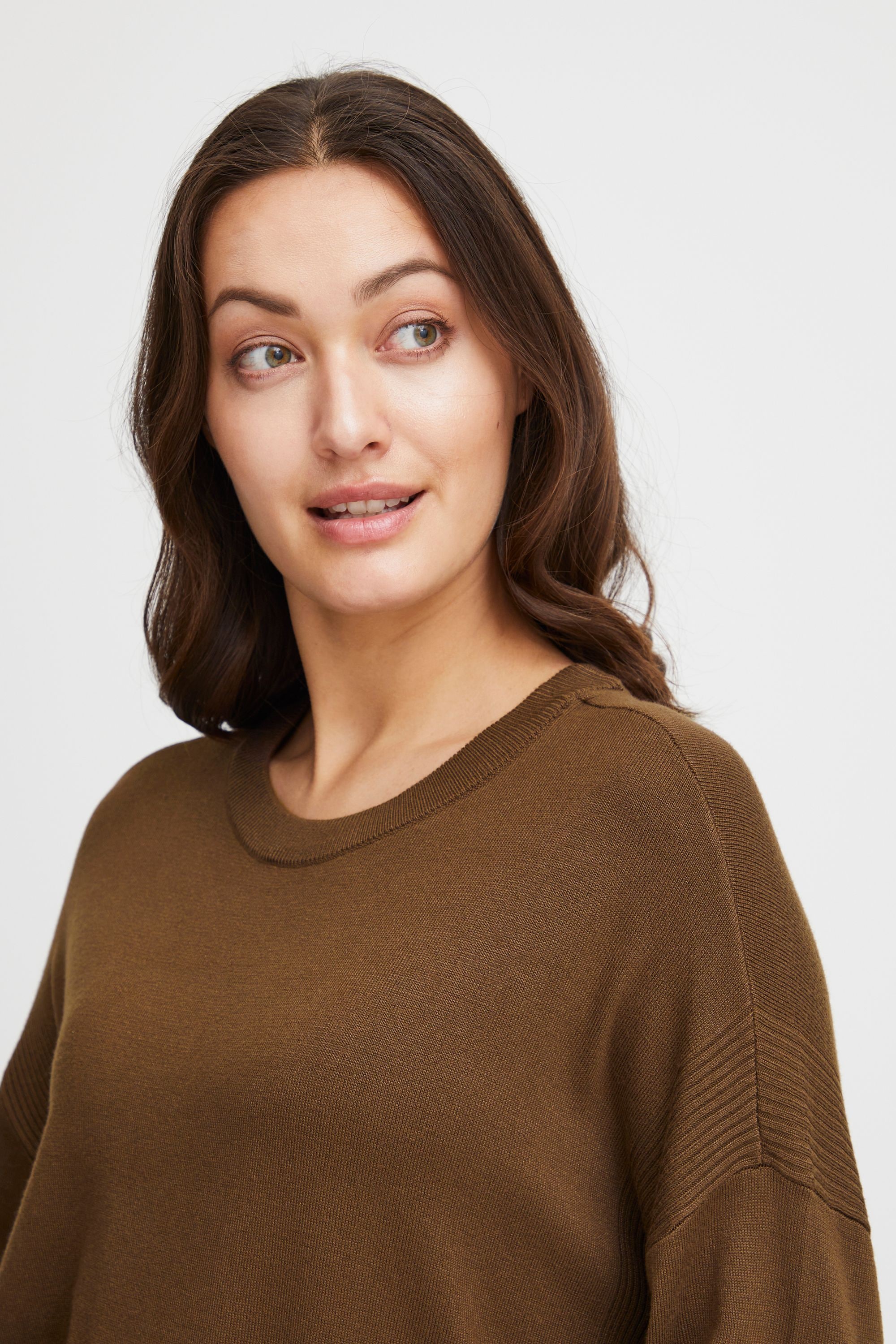 fransa Strickfleece-Pullover »Strickpullover FRBlume«