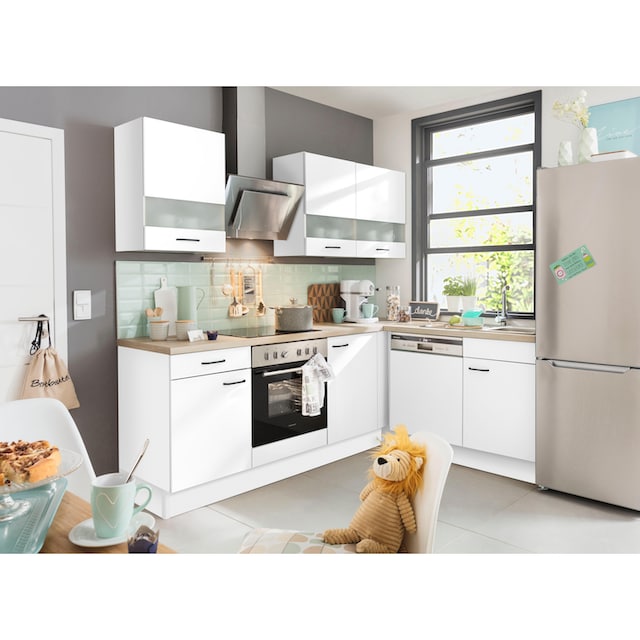OPTIFIT Winkelküche »Elga«, Premium-Küche, Soft-Close-Funktion, Vollauszug,  Stellbreite 225x175cm online bei OTTO