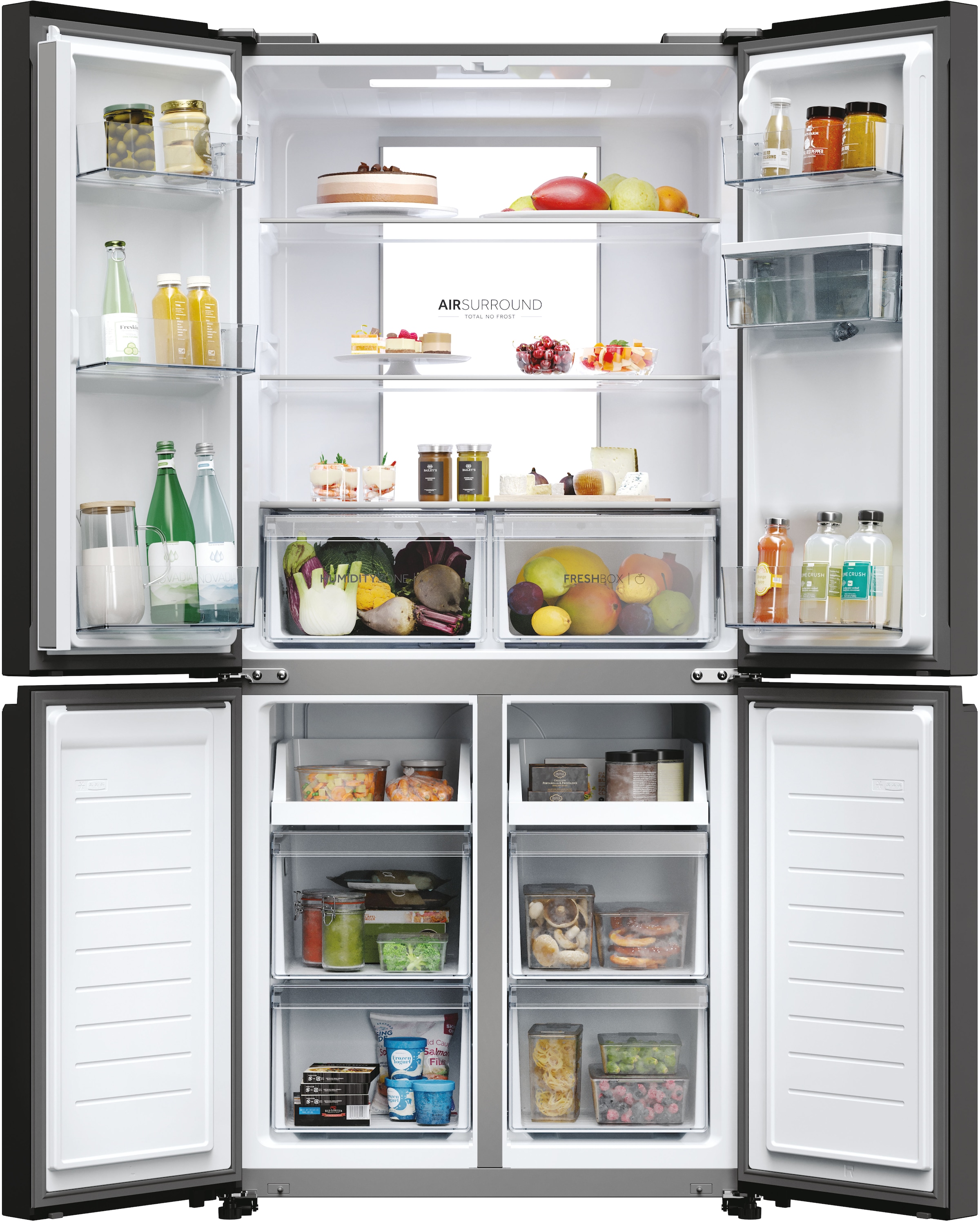 Haier Multi Door »HCR7818DWPT«, 182 cm hoch, 83 cm breit, Wasserdispenser, Humidity Zone