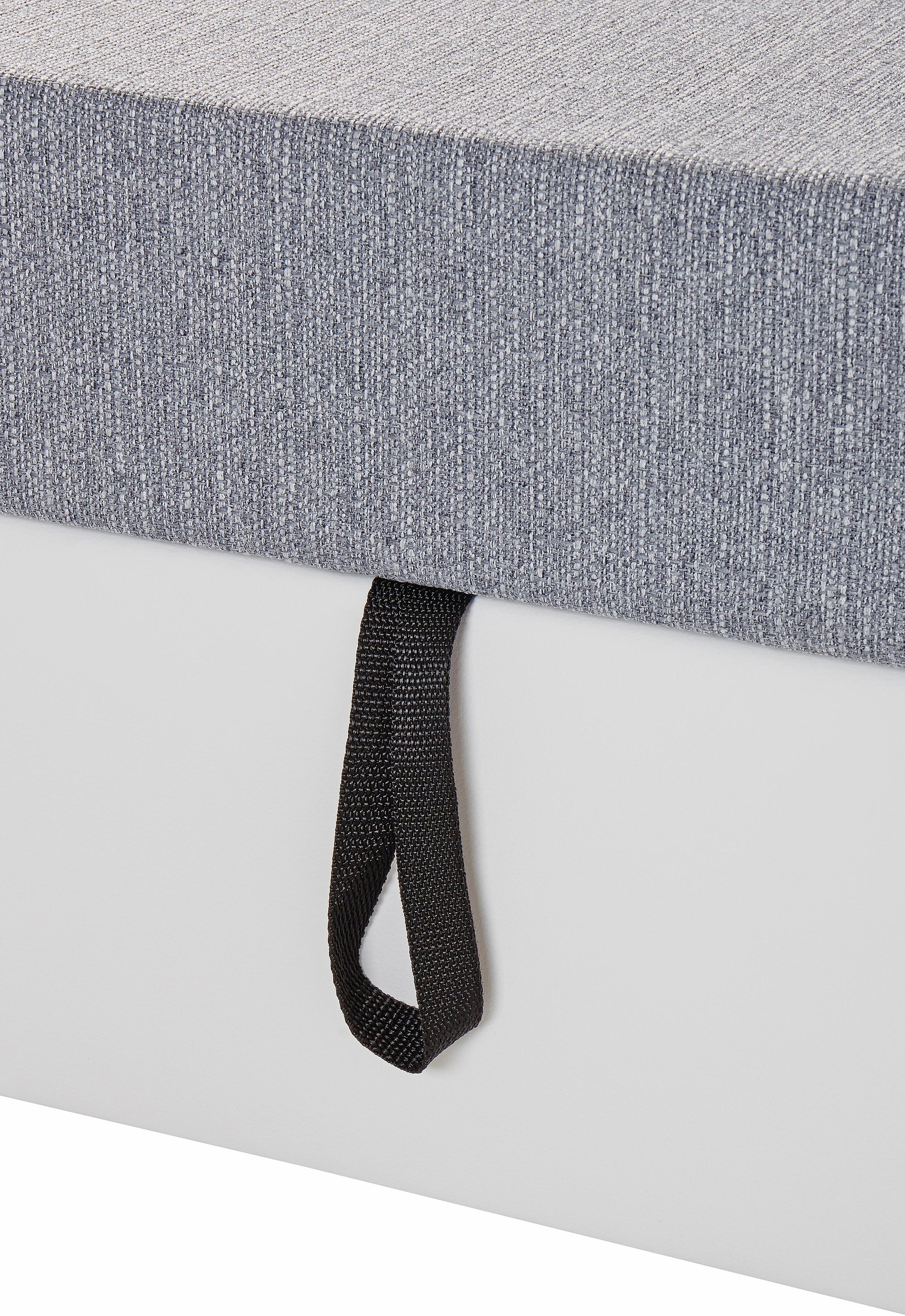 DOMO collection Wohnlandschaft »Elva, zeitlose Formensprache, elegante Rückensteppung, U-Form«, wahlweise mit Bettfunktion und Federkern