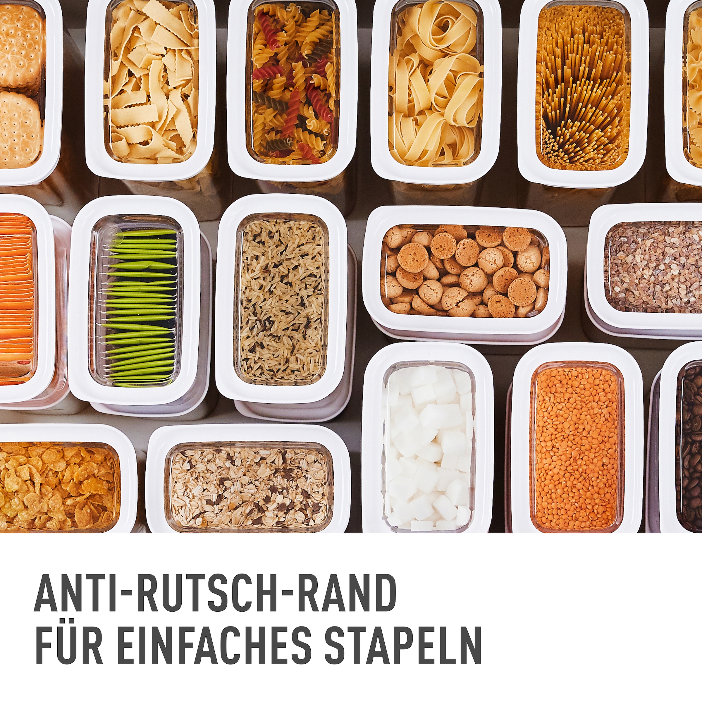 Emsa Vorratsdose »Optima«, (1 tlg.), rechteckig, sicher, hygienisch, unbedenklich, platzeffizient