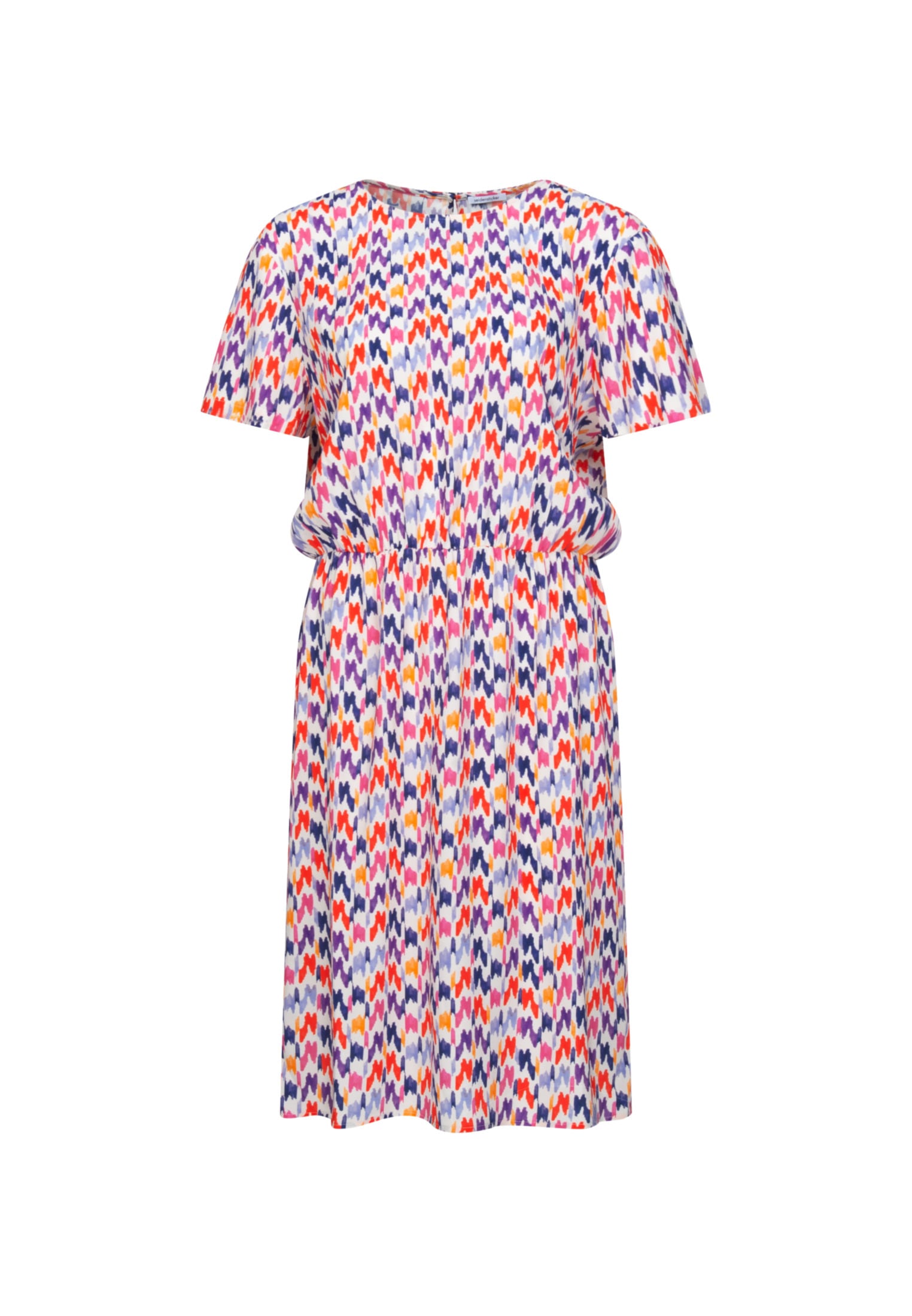 seidensticker Sommerkleid »Schwarze Rose«, Kurzarm Rundhals Druck