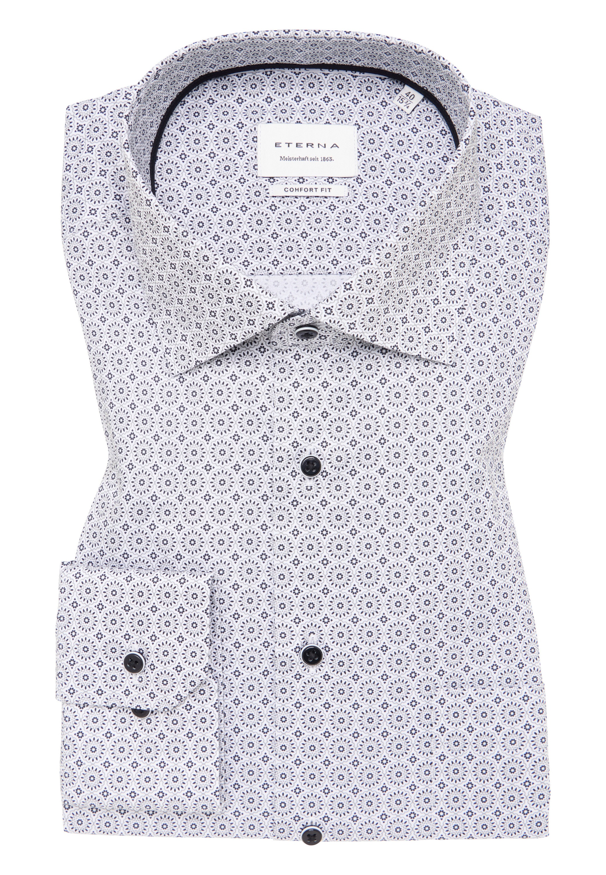 Eterna Langarmhemd »COMFORT FIT« NON IRON (bügelfrei)