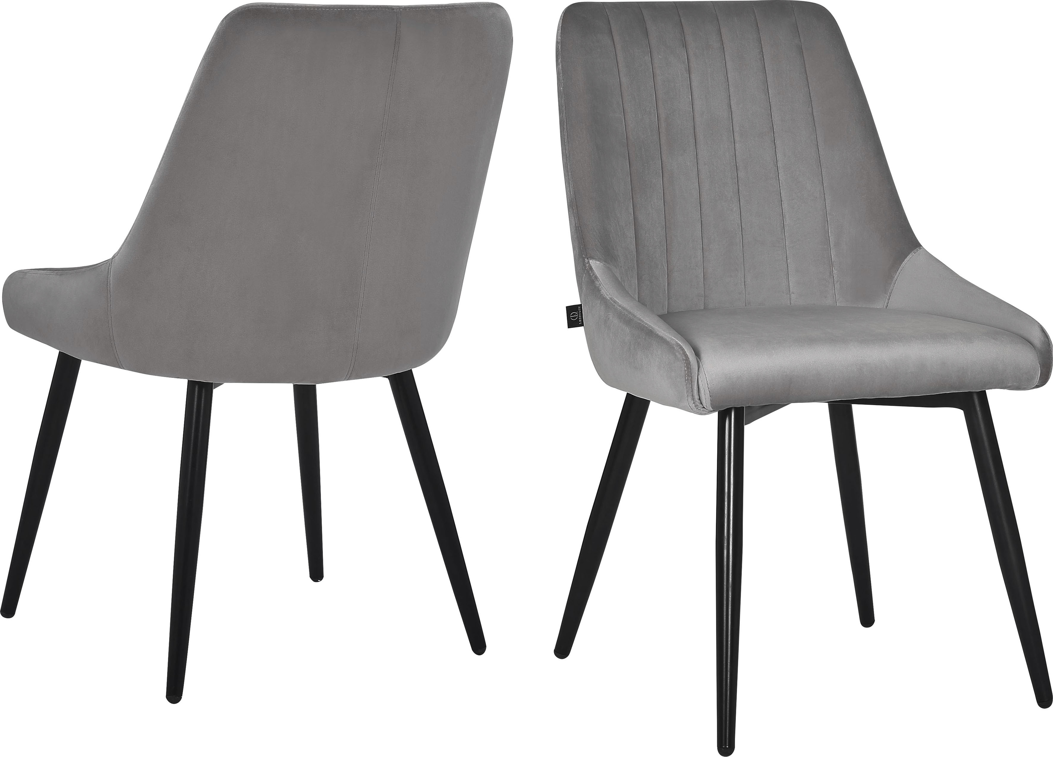 Esszimmerstuhl »Bondy«, (Set), Luxus-Microfaser, Polsterstuhl 2er-Set mit Ziernähten...