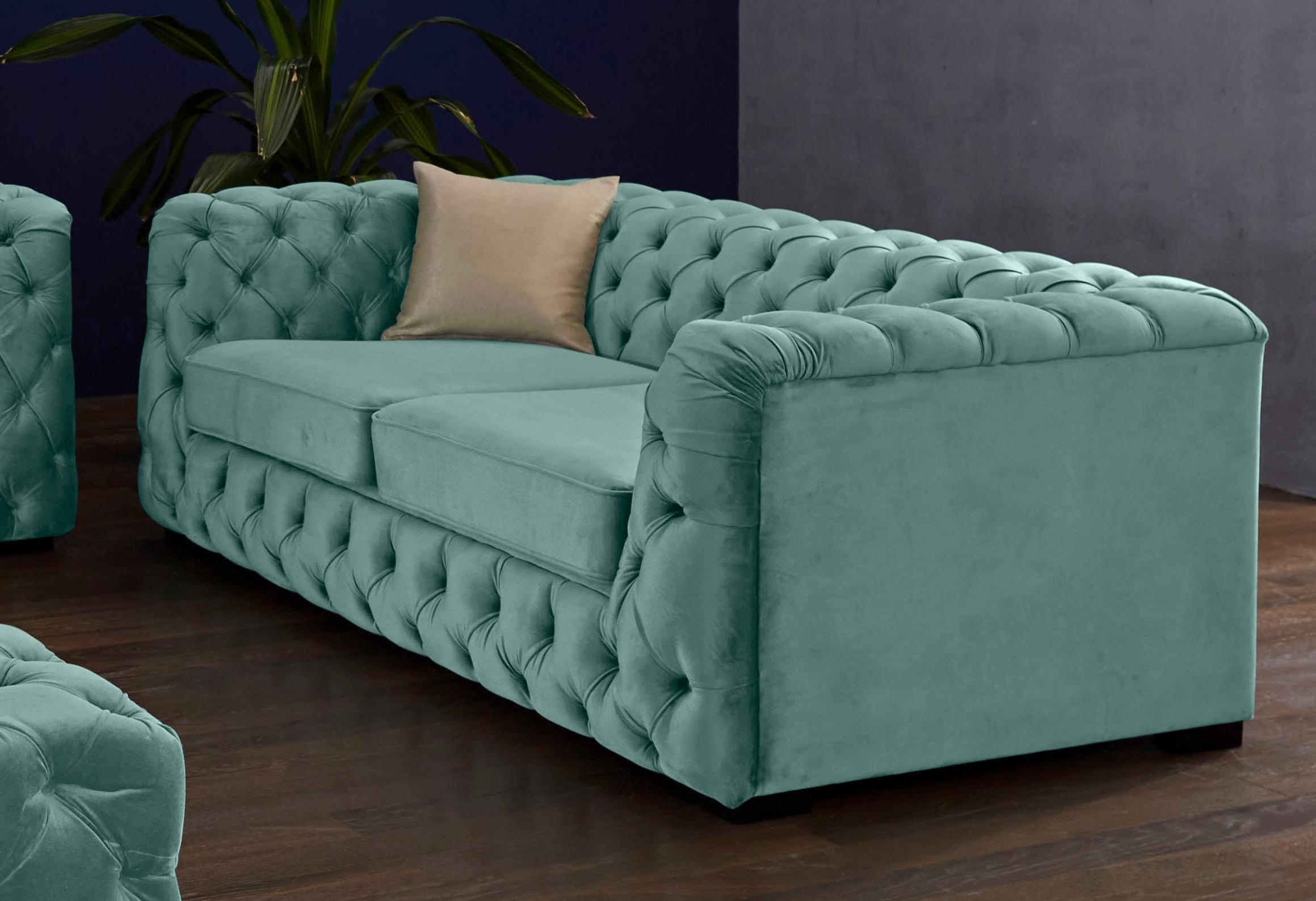 Guido Maria Kretschmer Home&Living Chesterfield-Sofa »Kalina«, mit klassischer Chesterfield-Knopfheftung