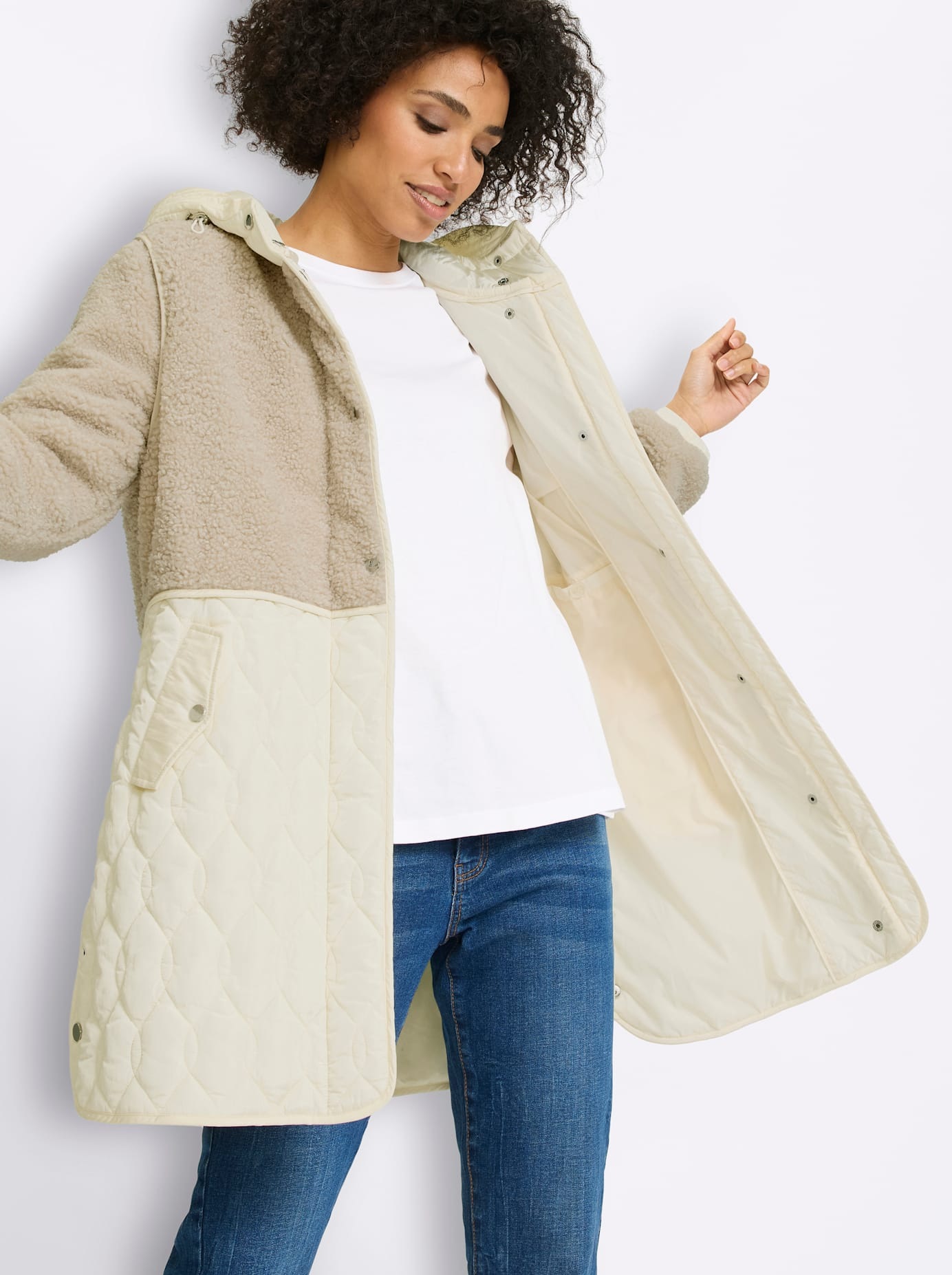 heine Langjacke mit Kapuze