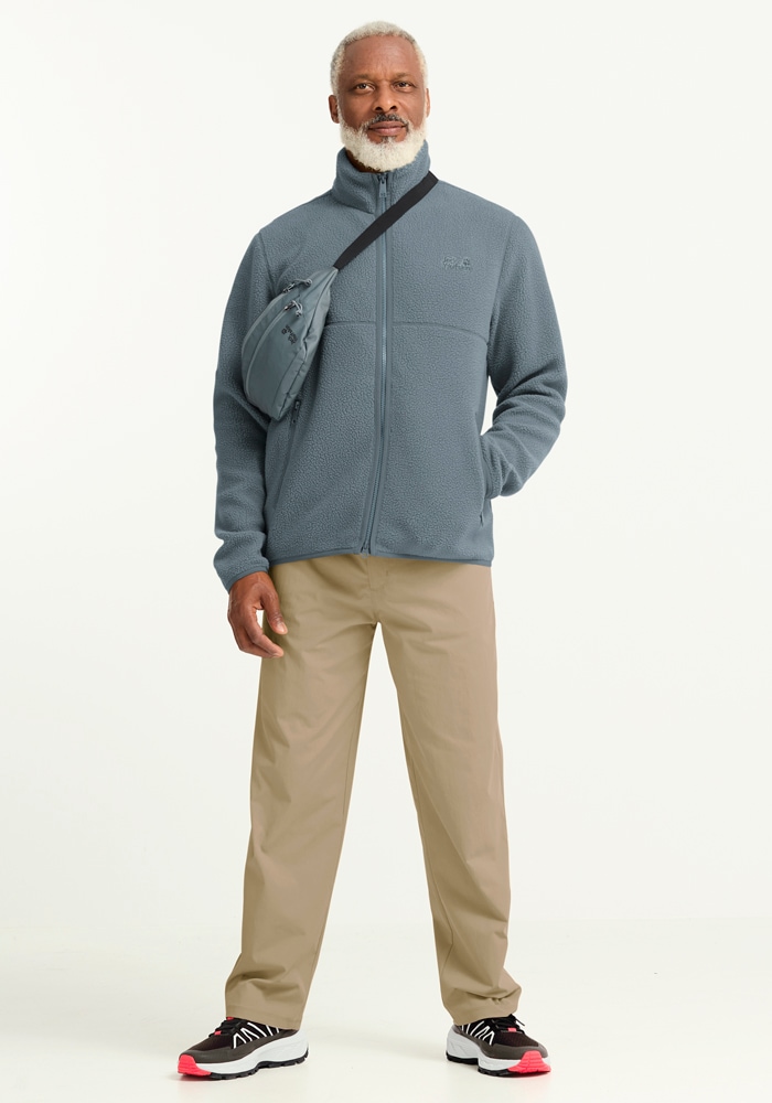 Jack Wolfskin Fleecejacke »LITE CURL FZ M« Atmungsaktiv, leicht, Übergangsjacke