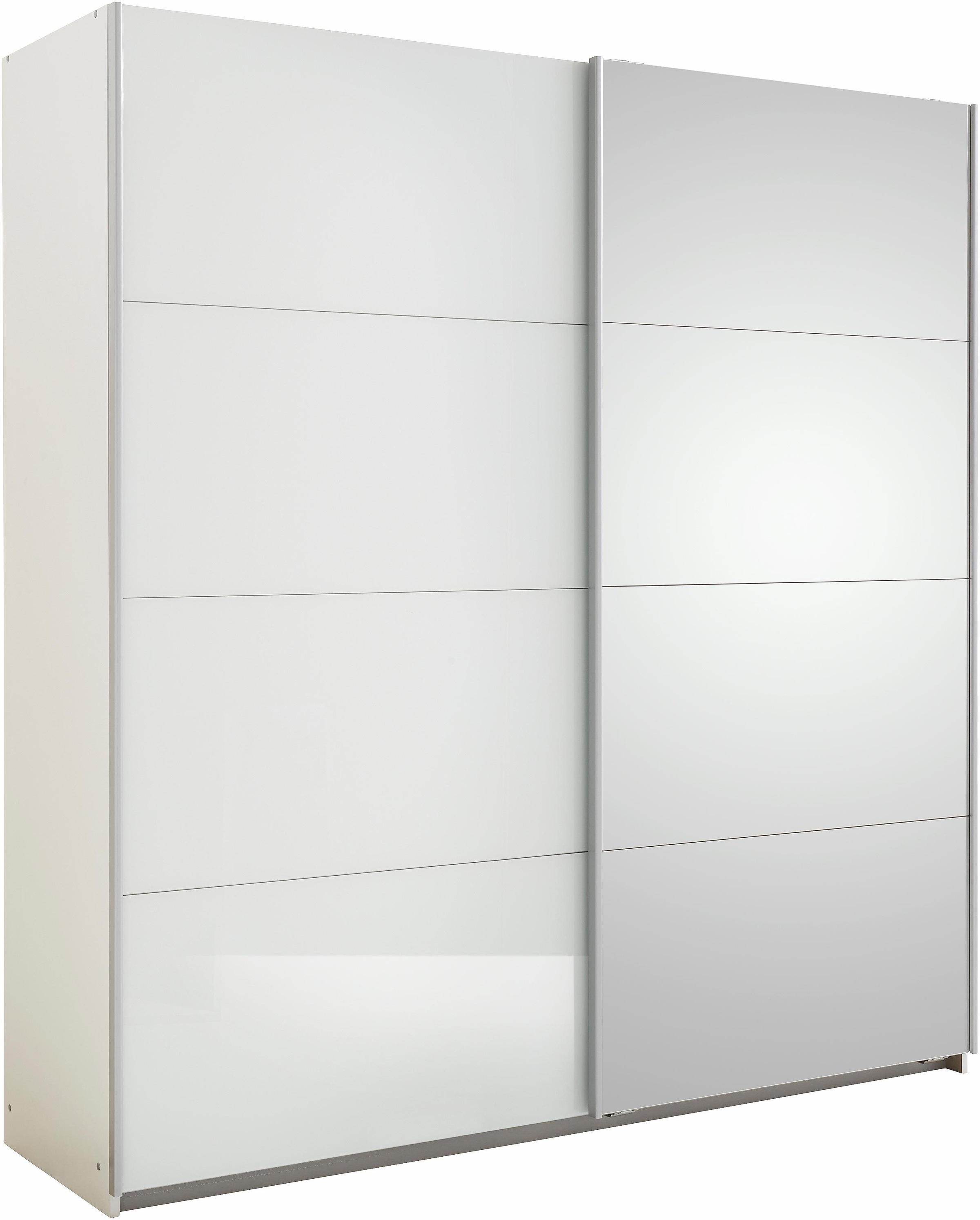 rauch ORANGE Schwebetürenschrank »Subito«, mit 4 Spiegel- und 4 Glaselementen