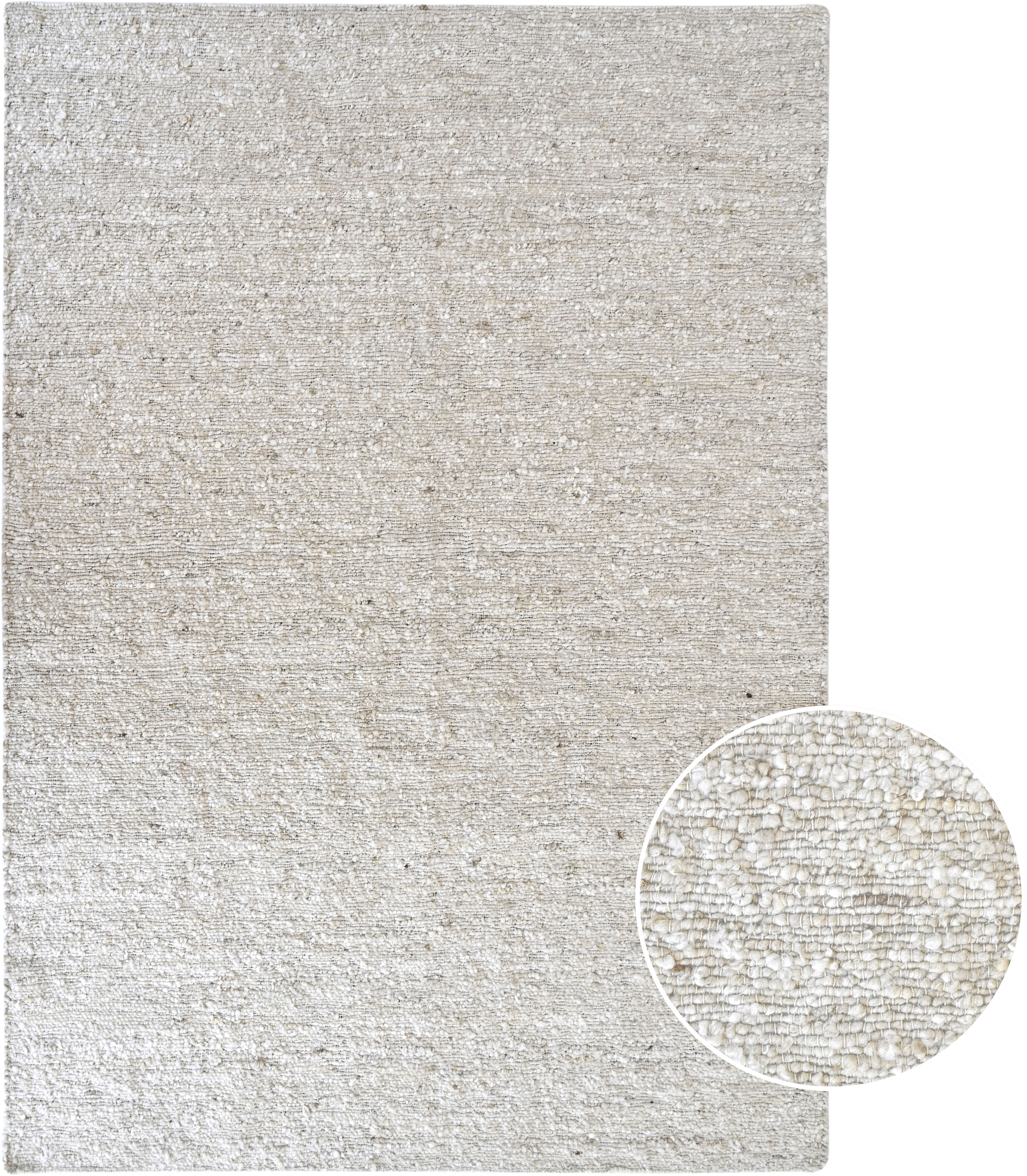 My Home Teppich »Landhaus, handgewebt, Wollteppich« rechteckig 10 mm Höhe Naturfaser, Wolle, handgewebter Wendeteppich, Schlafzimmer, Wohnzimmer in...