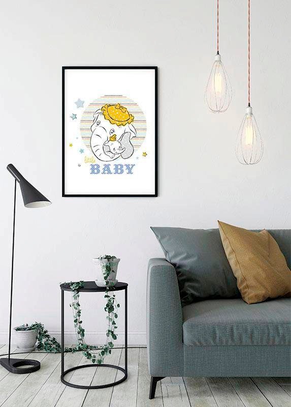 Komar Bild »Dumbo Little Baby«, Disney, (1 St.), Wandbild zur Dekoration im Kinderzimmer - ohne Rahmen